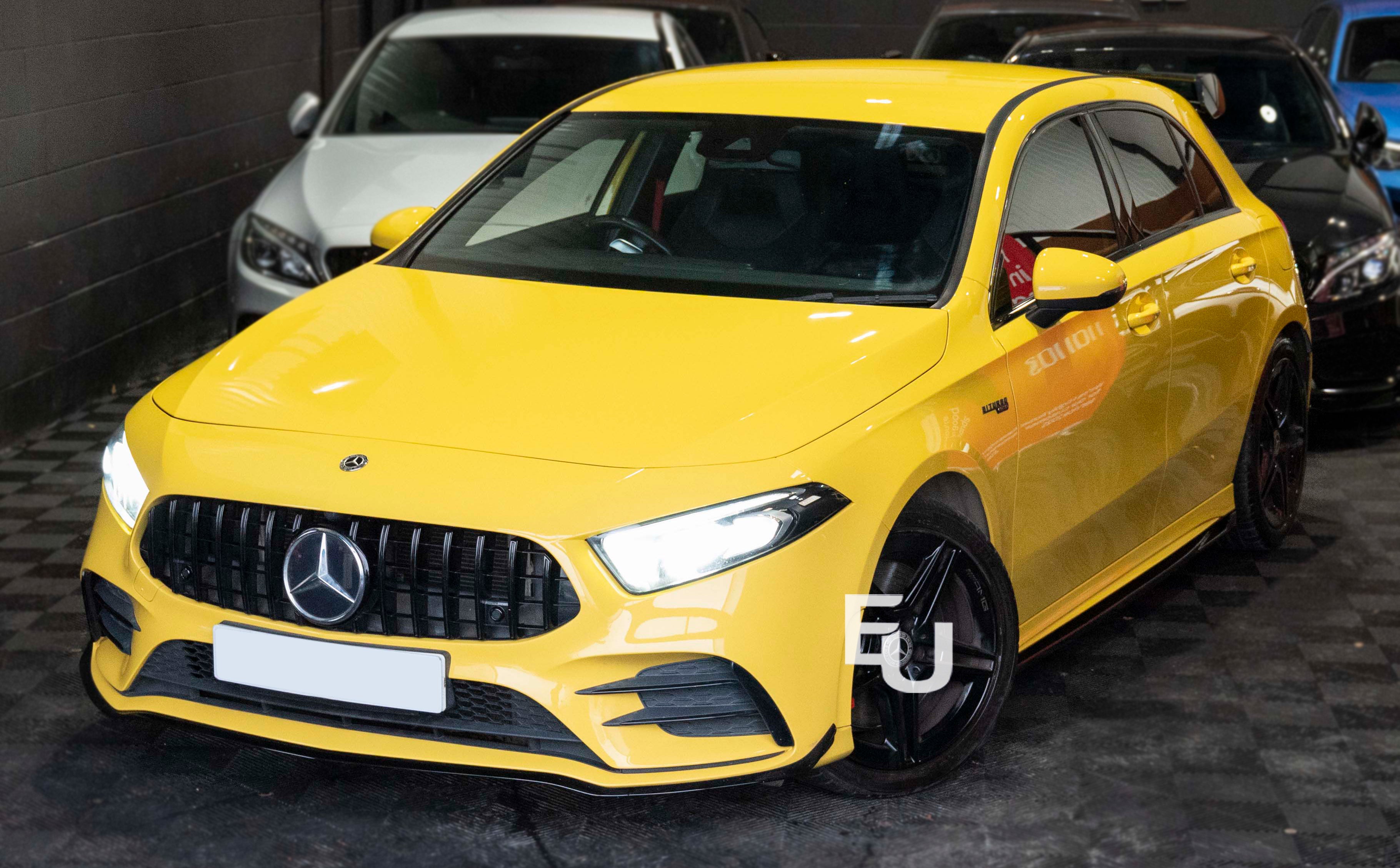FOR MERCEDES A CLASS W177 CLA C118 SIDE SKIRT AMG LINE EXTENSION BLADE GLOSS 18+