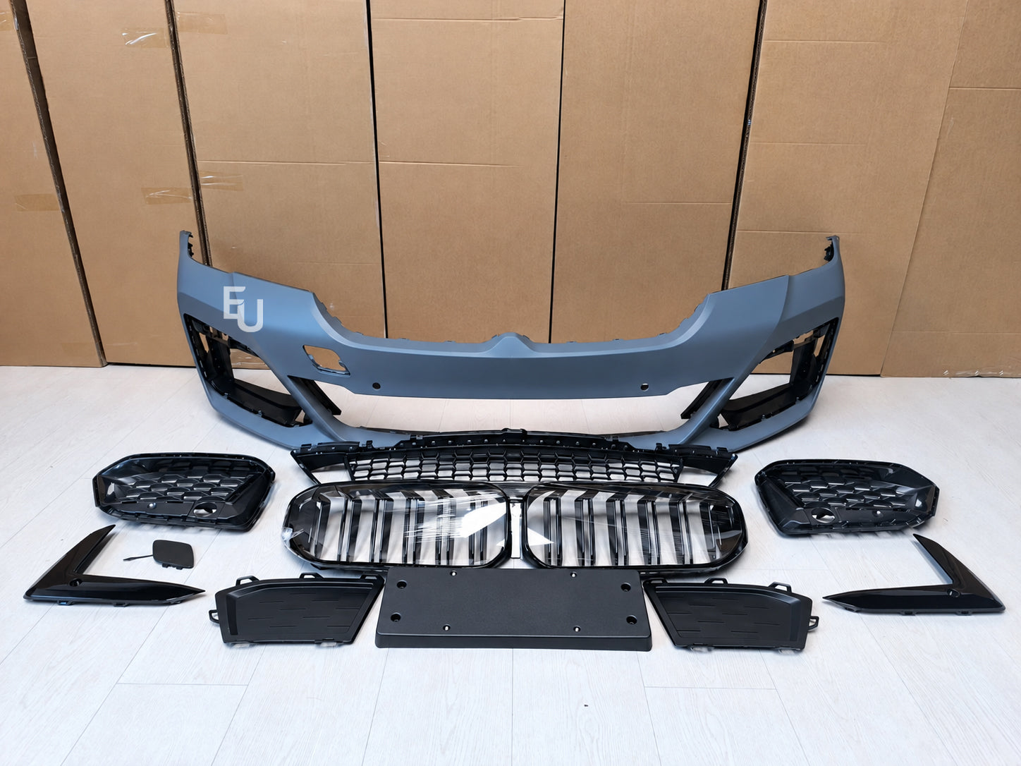 FOR BMW 5 SERIES G30 G31 M SPORT STYLE FRONT BUMPER COMPLETE GRILLS TRIMS 20-23