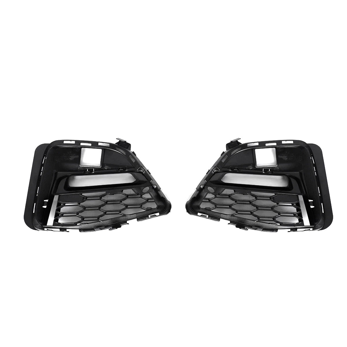 PAIR FOR BMW 3 SERIES G20 G21 M SPORT GLOSS BLACK FRONT FOG LIGHT GRILLE COVER