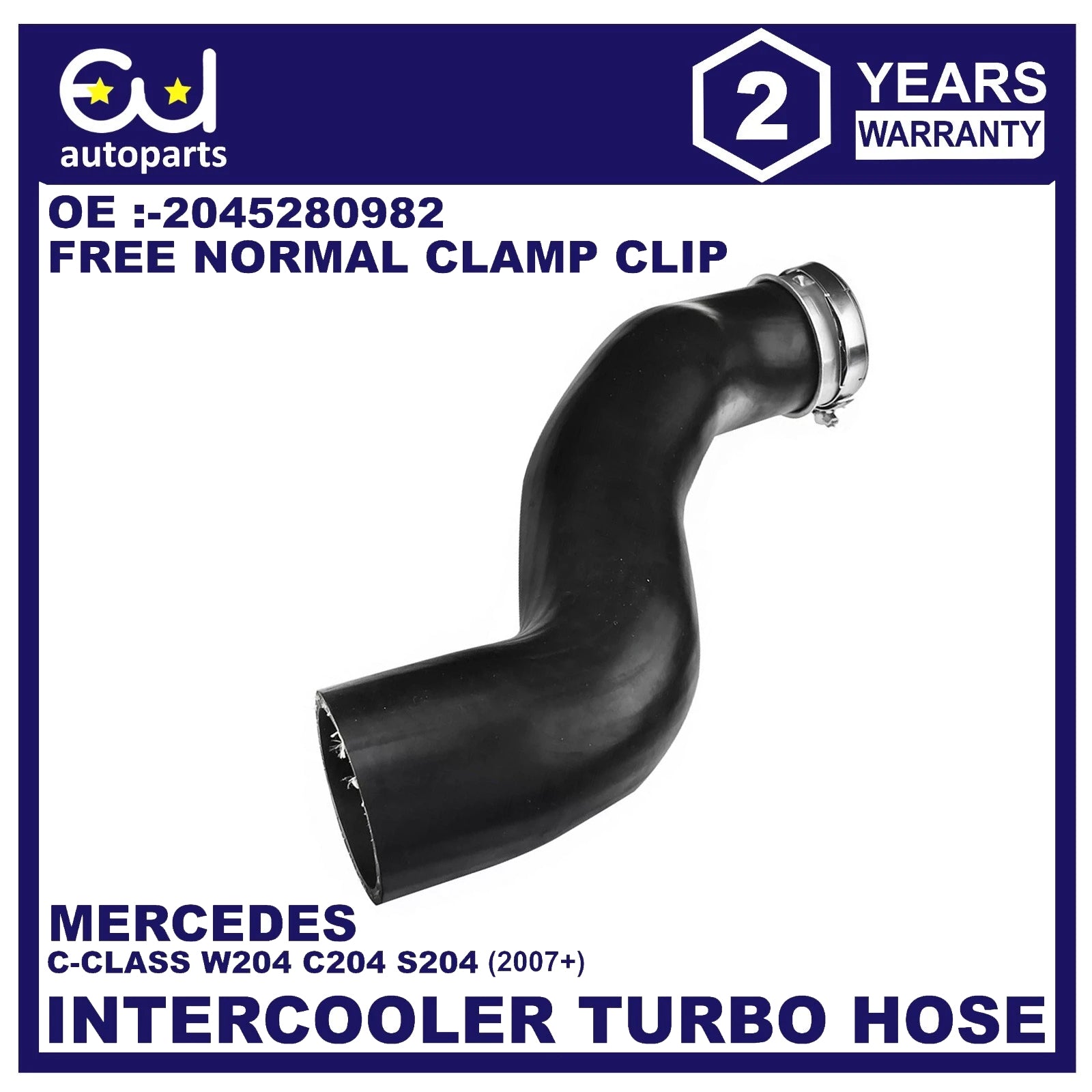 INTERCOOLER TURBO HOSE PIPE FOR MERCEDES BENZ C CLASS W204 S204 C204 200 220 CDI