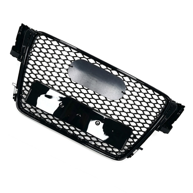 FOR AUDI A5 S5 8T RS STYLE GLOSS BLACK HONEYCOMB FRONT BUMPER GRILLE GRILL 07-11