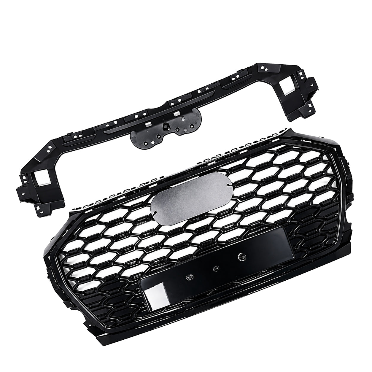 RSQ5 STYLE FRONT HONEYCOMB GRILLE BLACK FOR AUDI Q5 FY 2021-2024 FACELIFT
