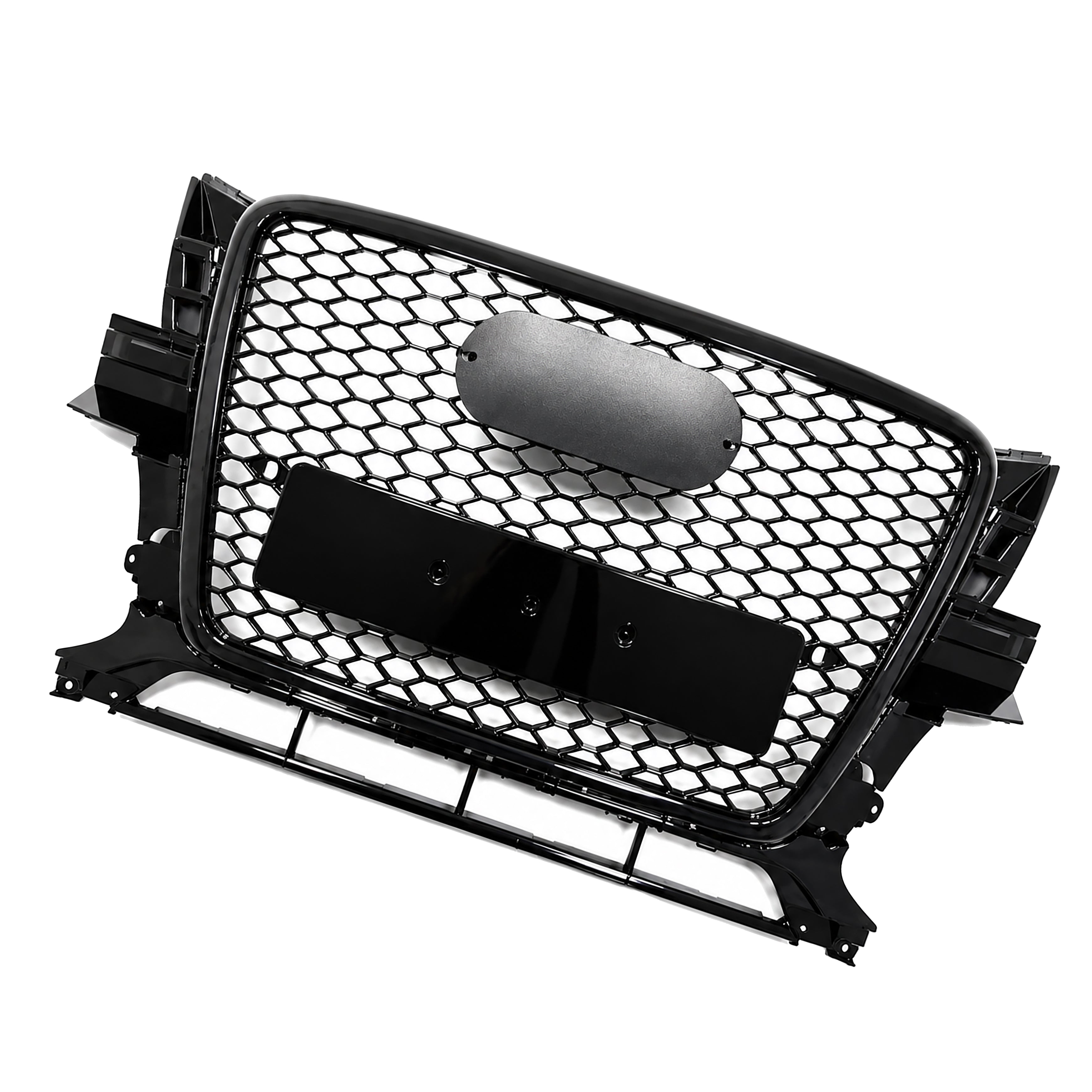 GLOSS BLACK RS STYLE HONEYCOMB FRONT MAIN GRILLE GRILL FOR AUDI Q5 2008-2012