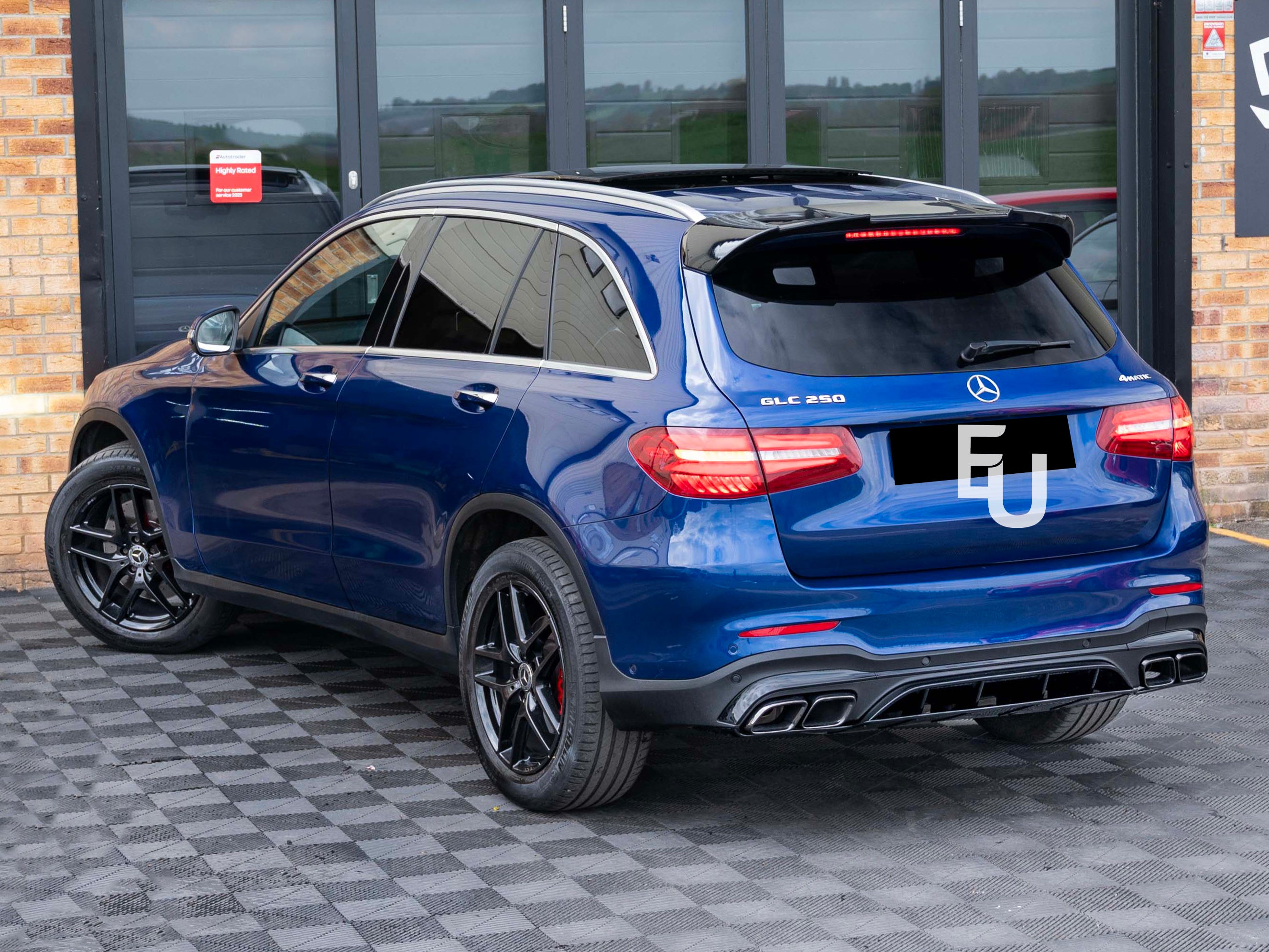 FOR MERCEDES GLC X253 SUV GLC63 AMG STYLE REAR ROOF SPOILER TRUNK LIP GLOSS 15+