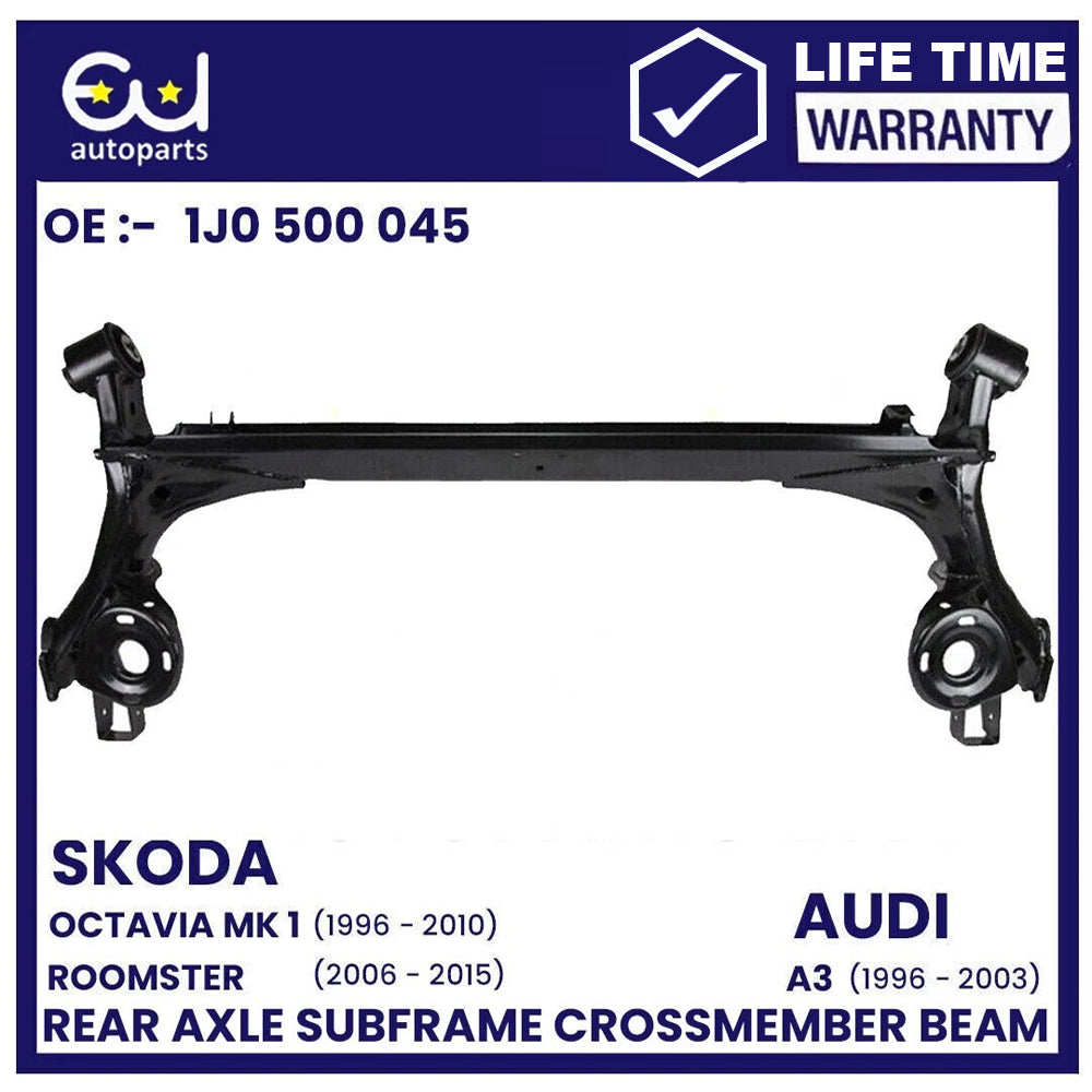NEW REAR AXLE SUBFRAME CROSSMEMBER BEAM FOR VW GOLF MK4 BORA JETTA BEETLE 98-10, SKODA OCTAVIA MK1 96-10 ROOMSTER AUDI A3 96-03,SEAT LEON MK1 99-06 TOLEDO MK2 98-06