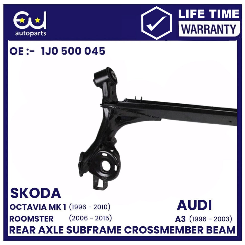 NEW REAR AXLE SUBFRAME CROSSMEMBER BEAM FOR VW GOLF MK4 BORA JETTA BEETLE 98-10, SKODA OCTAVIA MK1 96-10 ROOMSTER AUDI A3 96-03,SEAT LEON MK1 99-06 TOLEDO MK2 98-06