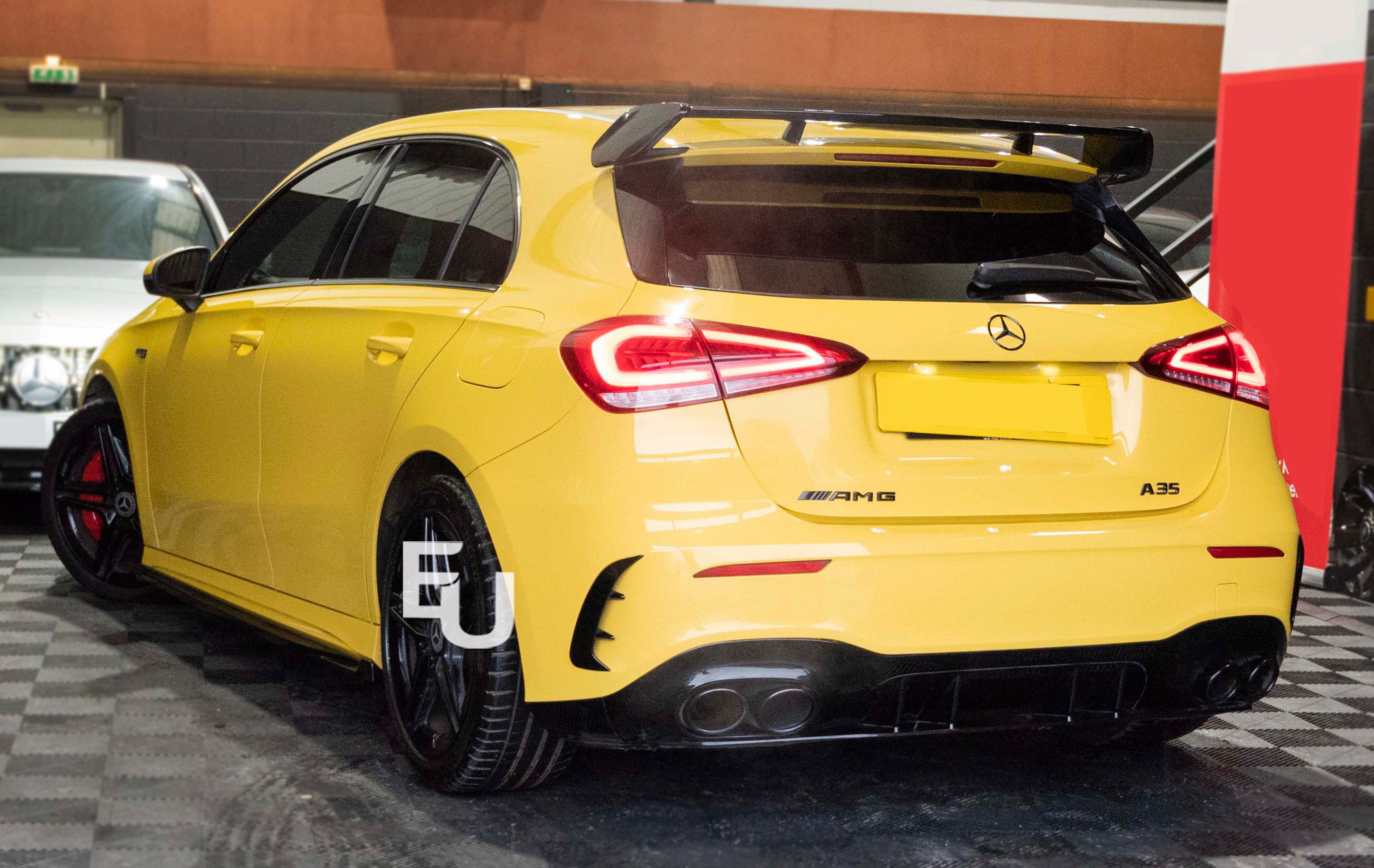 FOR MERCEDES A CLASS W177 CLA C118 SIDE SKIRT AMG LINE EXTENSION BLADE GLOSS 18+