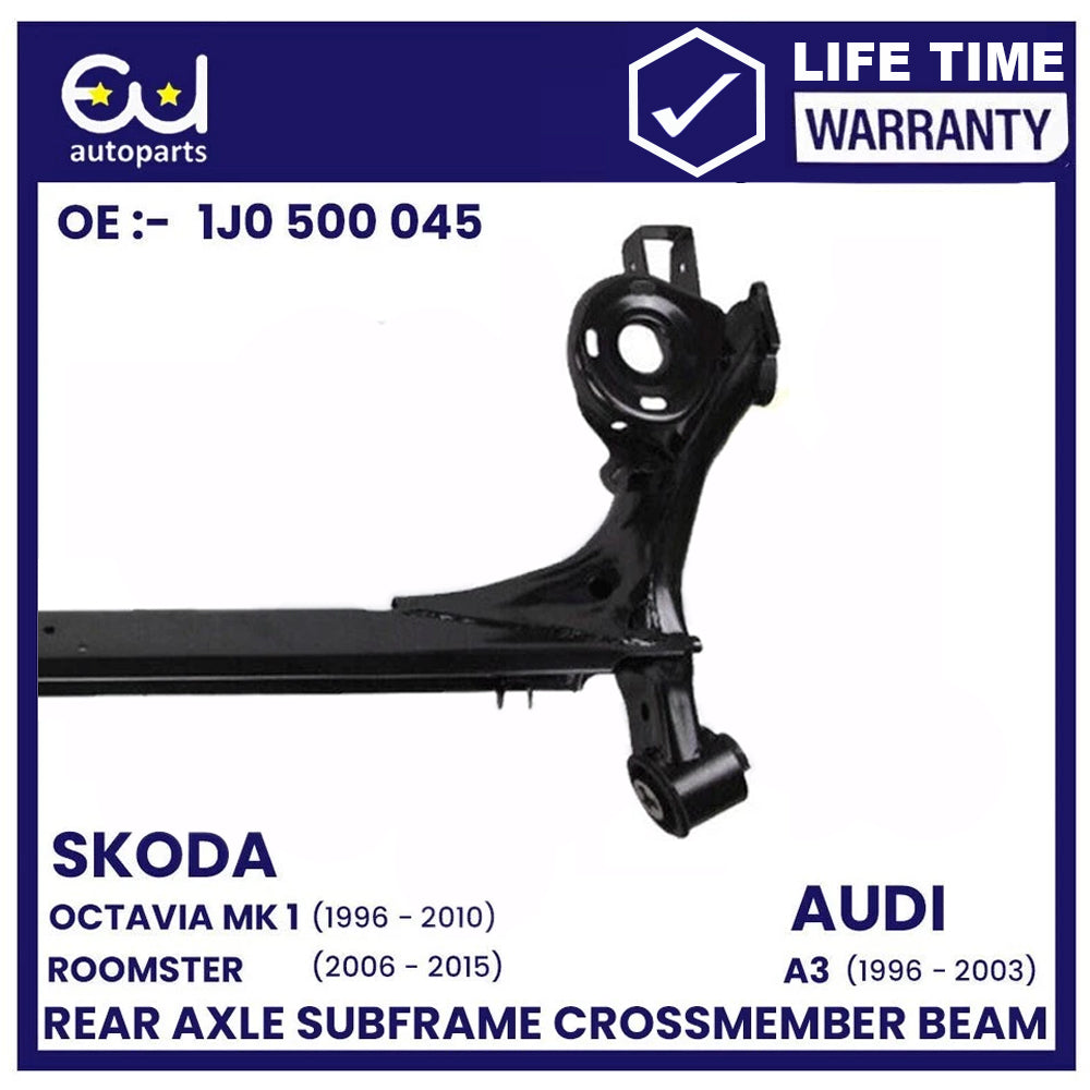 NEW REAR AXLE SUBFRAME CROSSMEMBER BEAM FOR VW GOLF MK4 BORA JETTA BEETLE 98-10, SKODA OCTAVIA MK1 96-10 ROOMSTER AUDI A3 96-03,SEAT LEON MK1 99-06 TOLEDO MK2 98-06