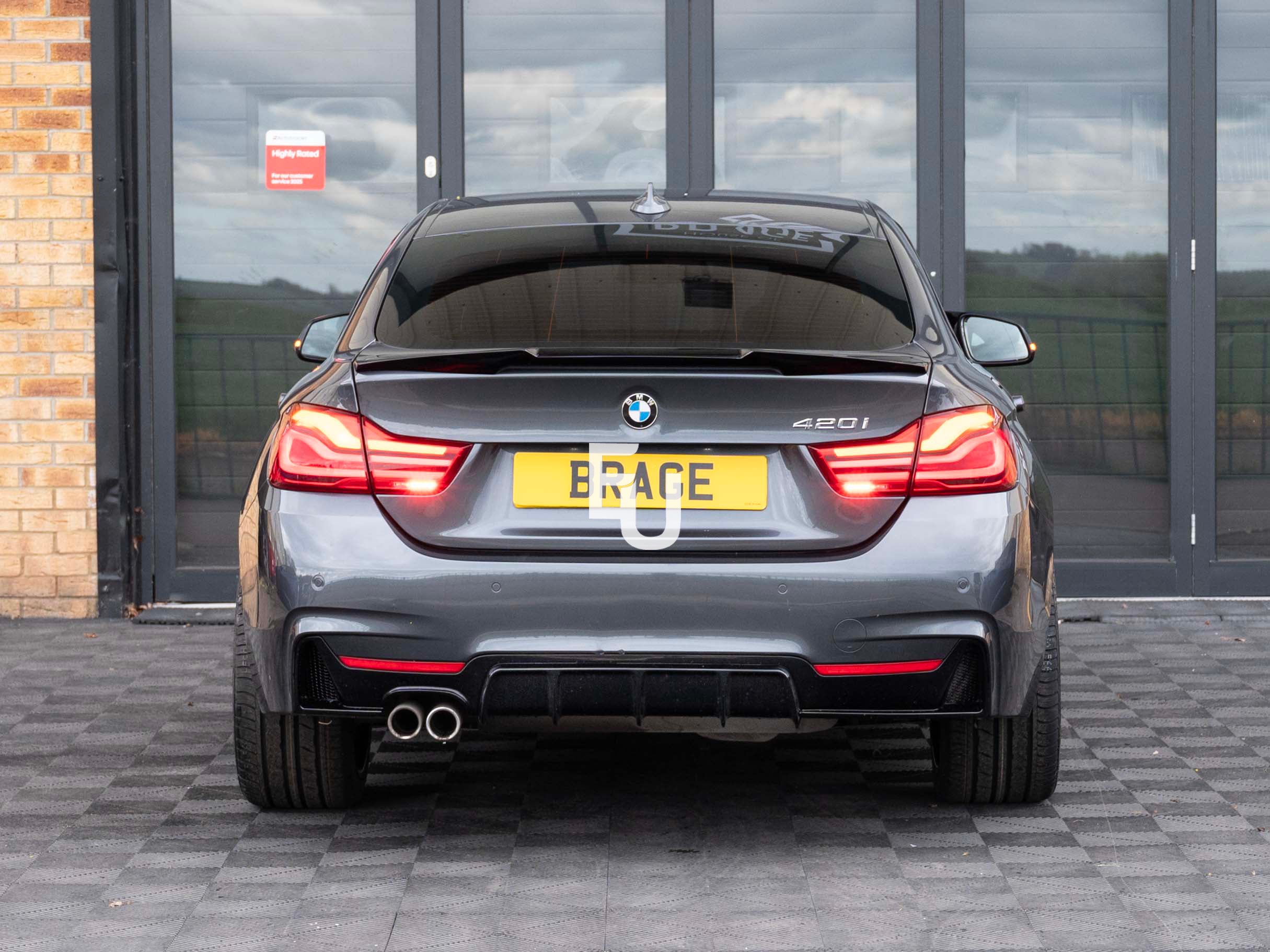 REAR TRUNK BOOT SPOILER M4 STYLE FOR BMW 4 SERIES F36 GRAN COUPE 14+ GLOSS BLACK