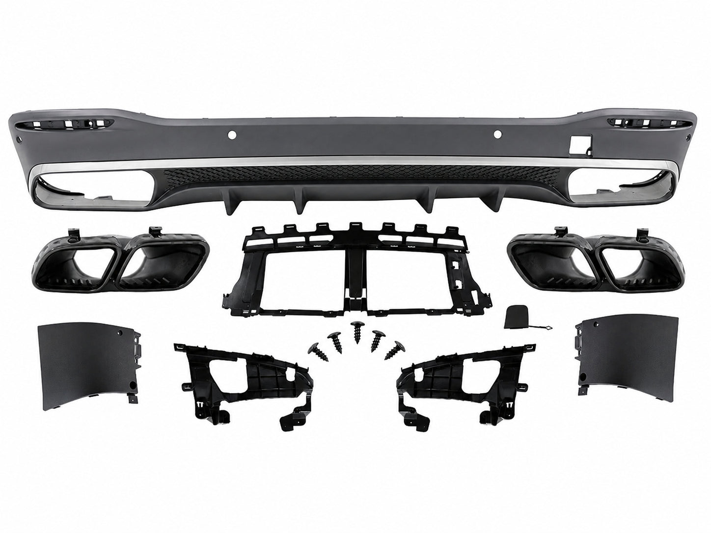 GLE63 CONVERSION FRONT BUMPER BODYKIT REAR DIFFUSER FOR MERCEDES GLE W167 19-23
