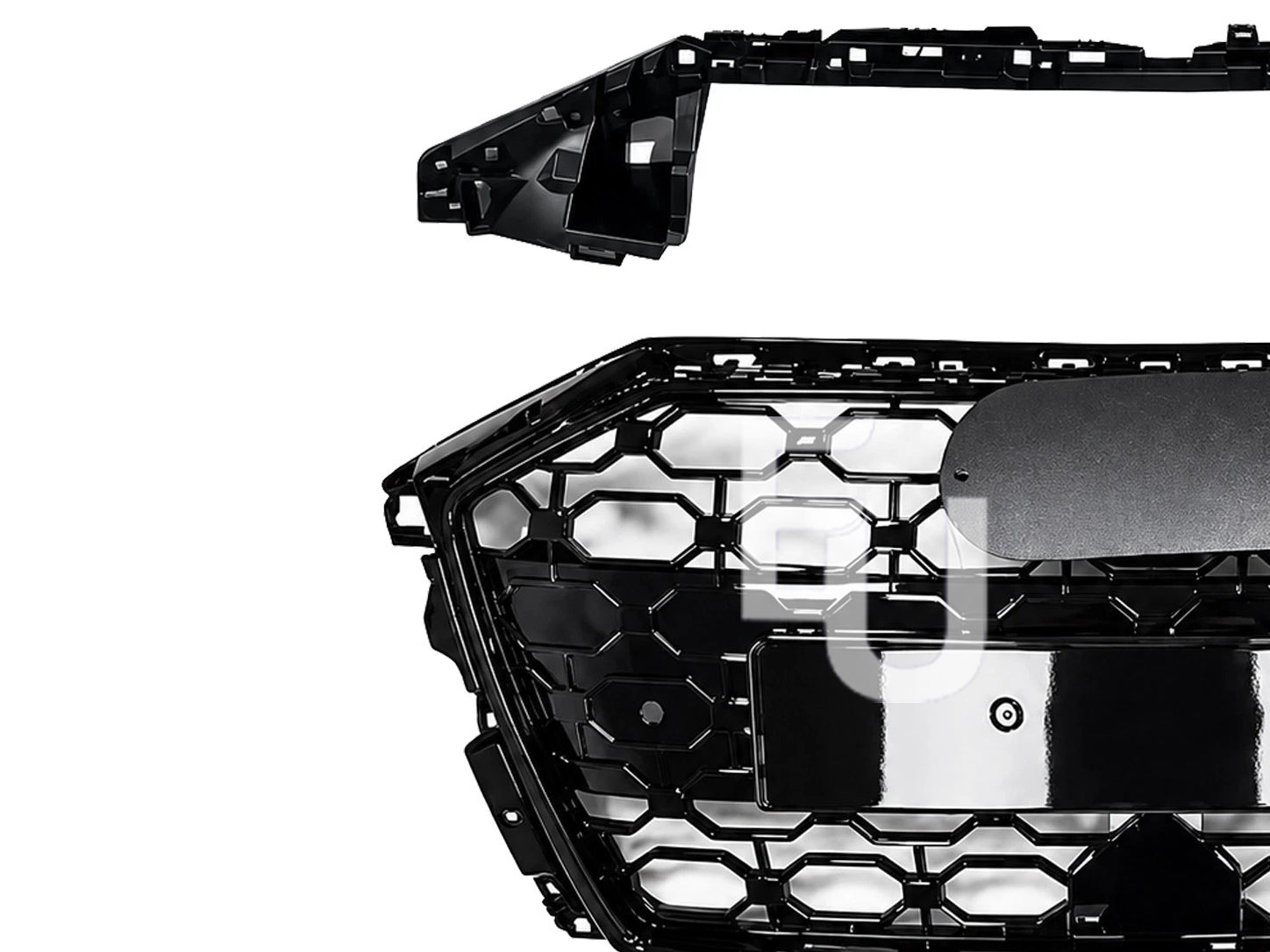 RS3 STYLE GLOSS BLACK HONEYCOMB FRONT GRILLE FOR AUDI A3 8Y S LINE 2020-2024