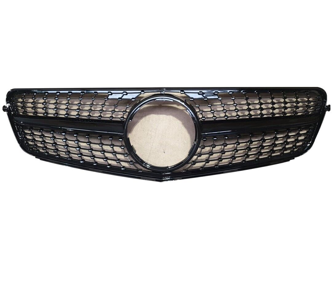 FOR MERCEDES BENZ C CLASS W204 S204 C204 07-15 FRONT GRILLE GRILL DIAMOND BLACK