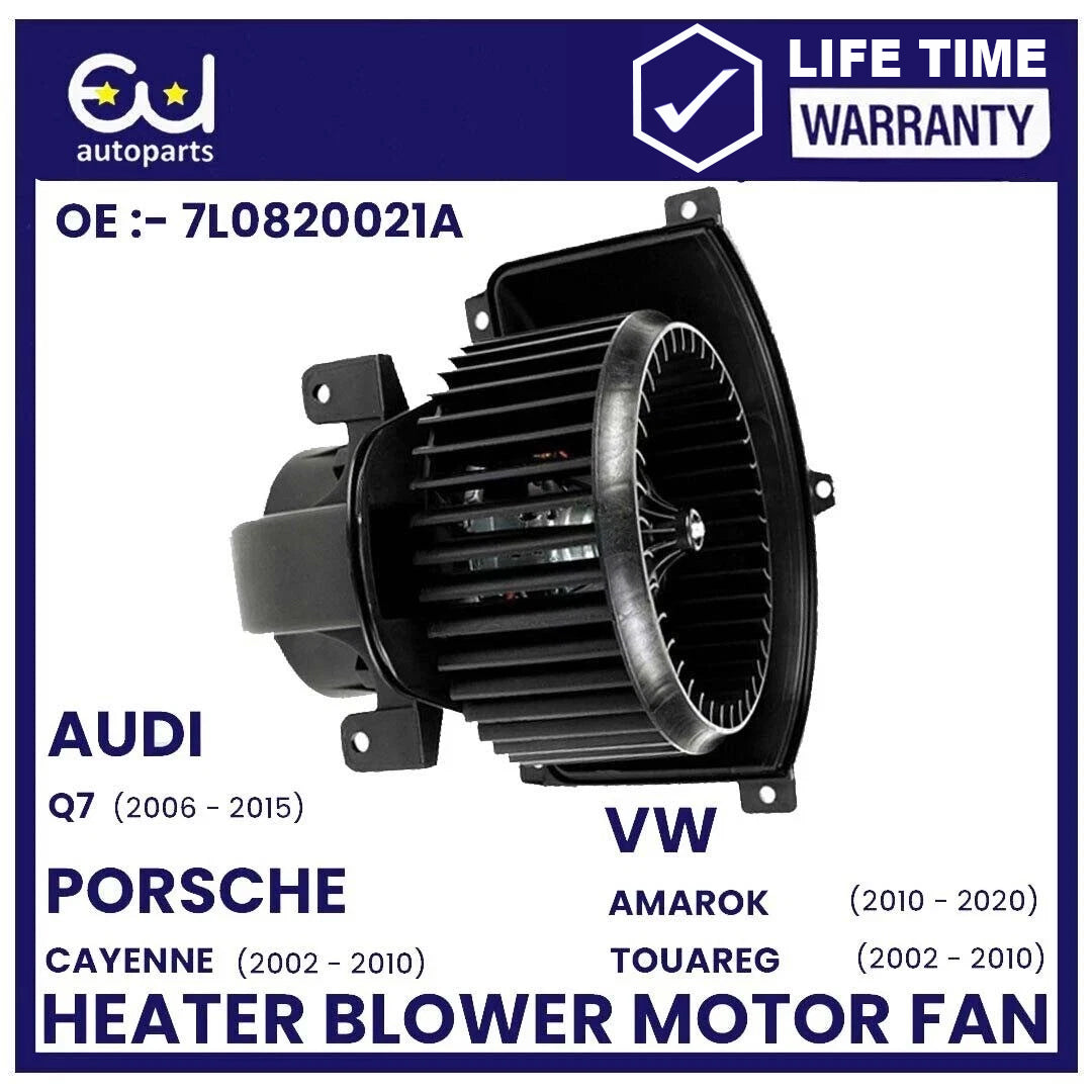 NEW HEATER BLOWER MOTOR FAN FOR PORSCHE CAYENNE AUDI Q7 4L2820021A 7L0820021A UK