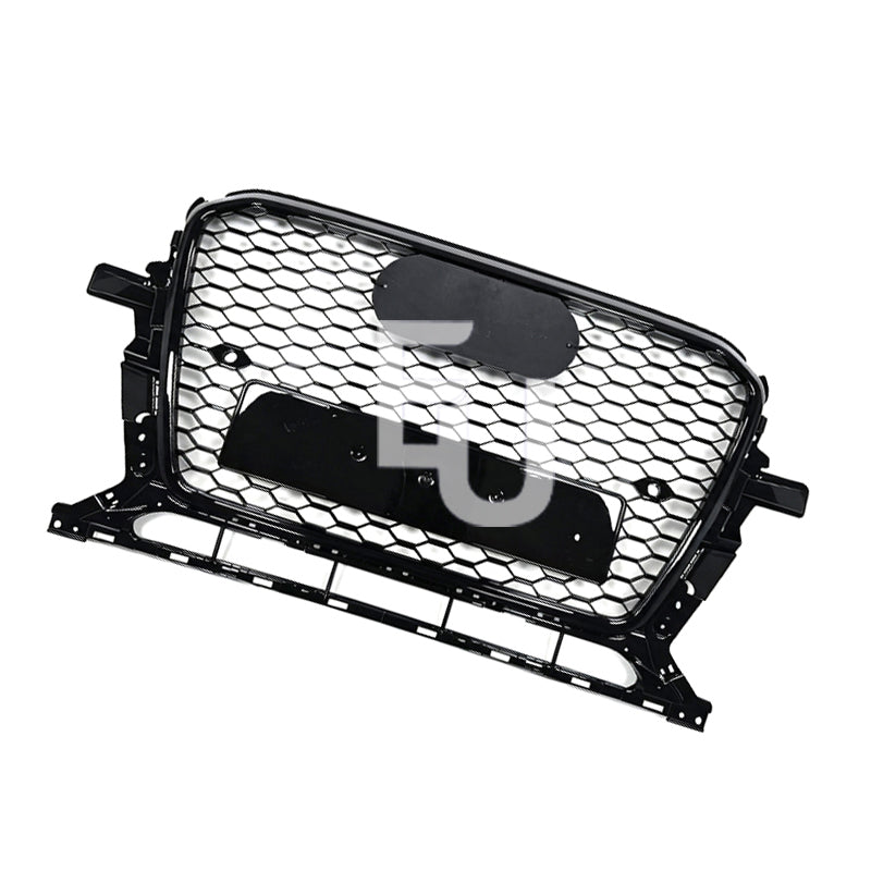FOR AUDI Q5 8R 2012-2016 RS STYLE GLOSS BLACK HONEYCOMB RADIATOR BUMPER GRILLE