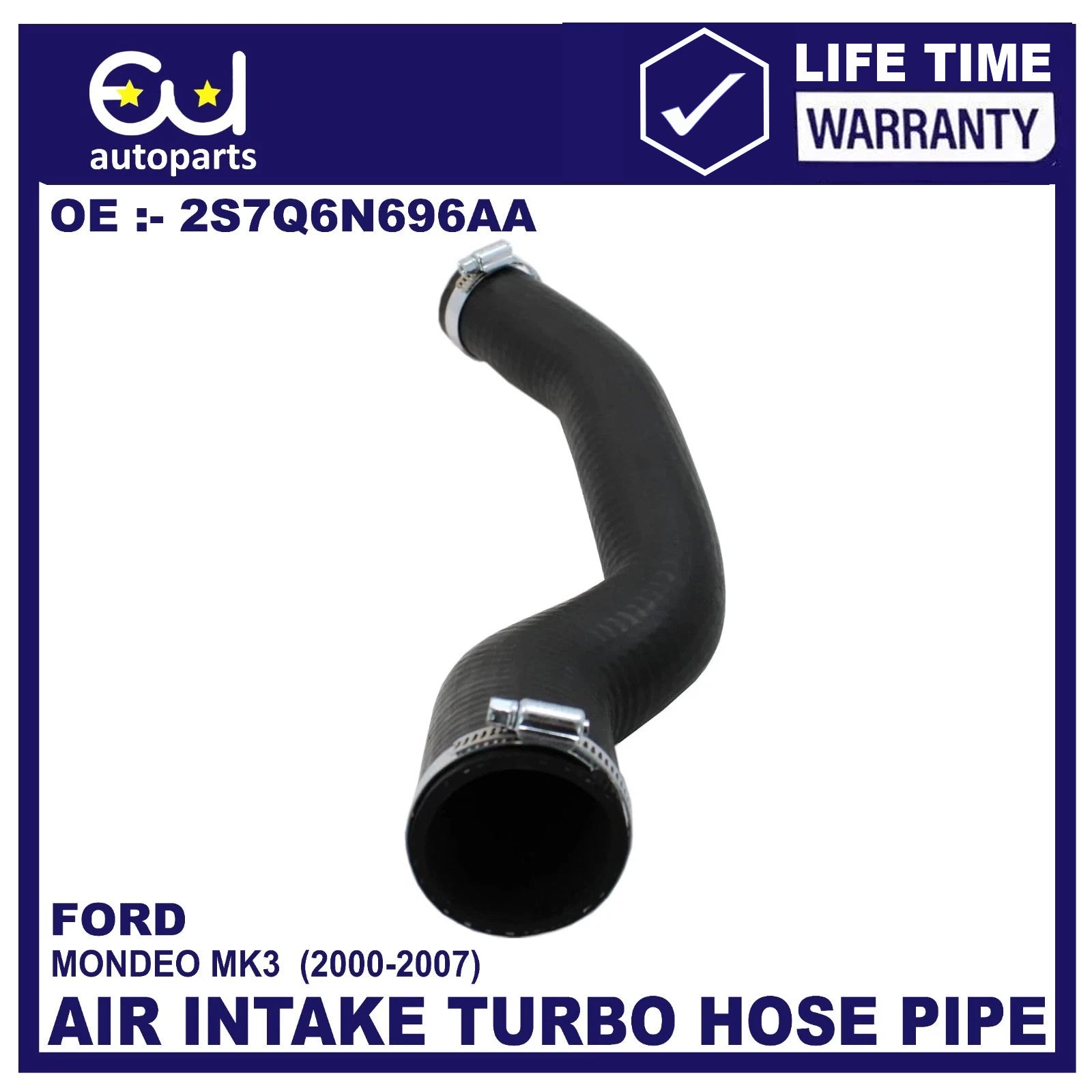 FOR FORD MONDEO MK3 2.0 2.2 TDCI EGR INTERCOOLER TURBO BOOST HOSE PIPE 1222831