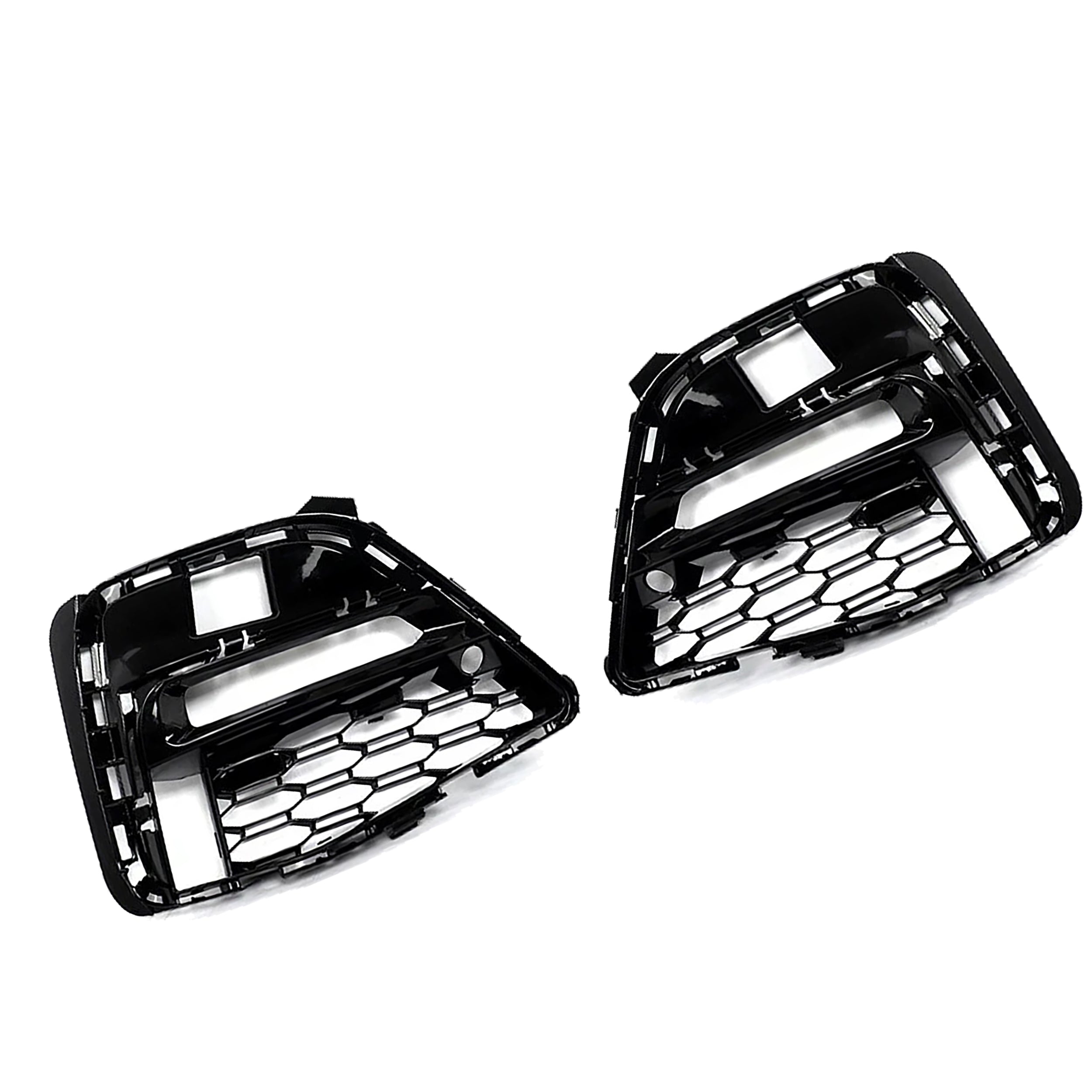 PAIR FOR BMW 3 SERIES G20 G21 M SPORT GLOSS BLACK FRONT FOG LIGHT GRILLE COVER