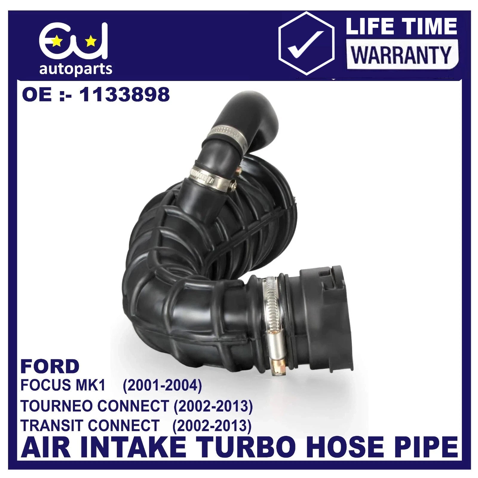 FOR FORD TRANSIT CONNECT TOURNEO 1.8 TDCI AIR FILTER BOX TOP INTAKE HOSE PIPE