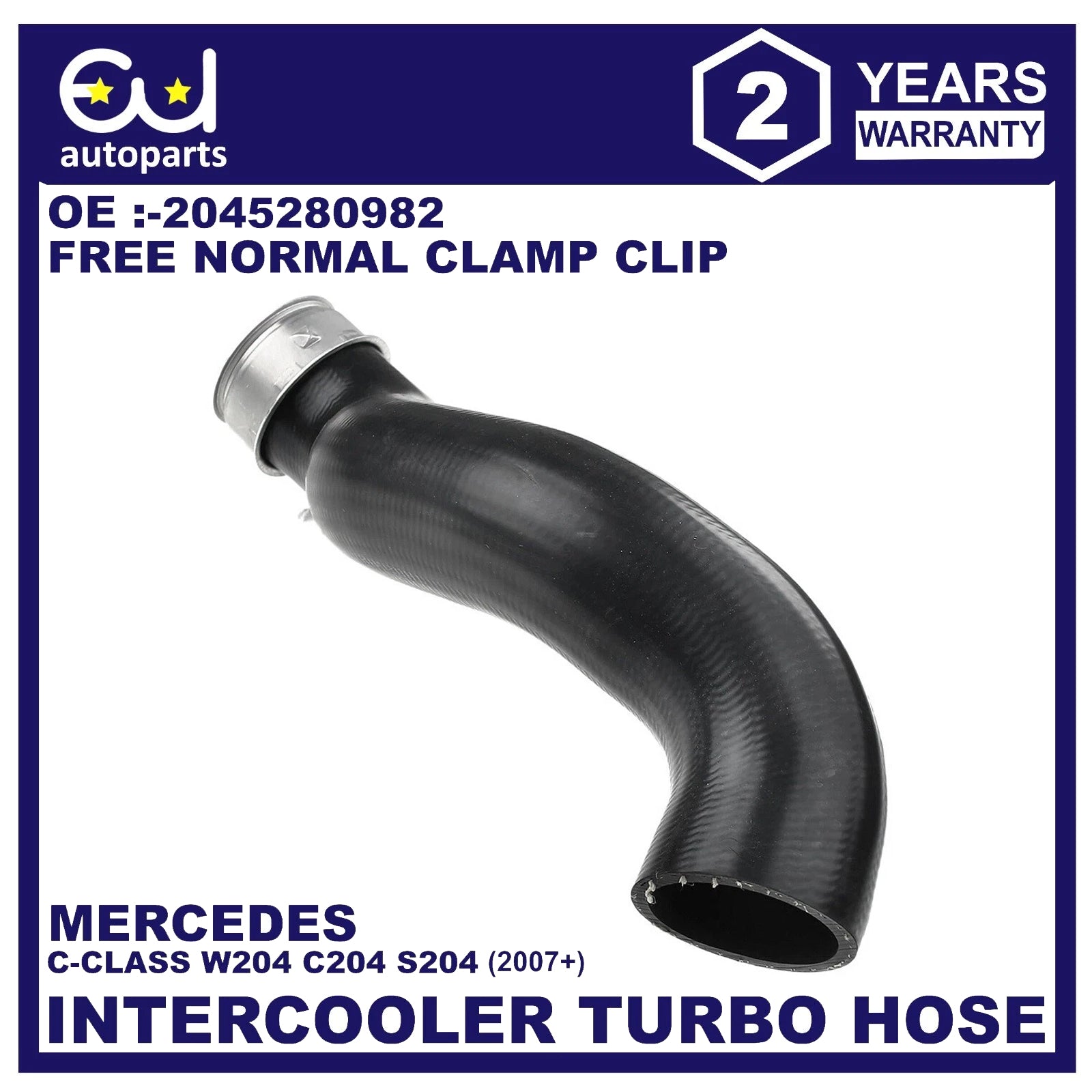 INTERCOOLER TURBO HOSE PIPE FOR MERCEDES BENZ C CLASS W204 S204 C204 200 220 CDI