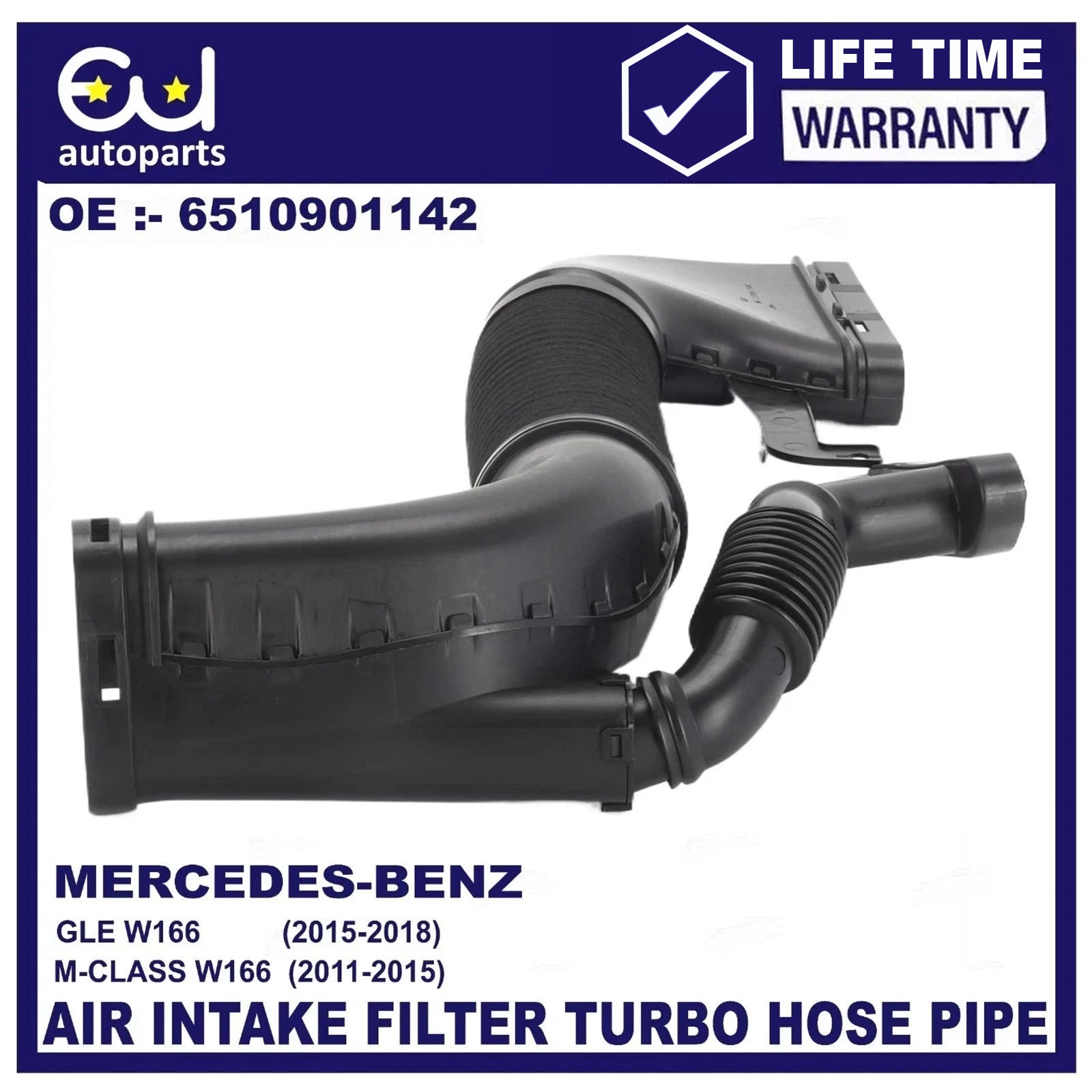 AIR INTAKE FILTER TUBE 6510901142 FOR MERCEDES BENZ ML/GLE 250 CDI/D 4MATIC W166