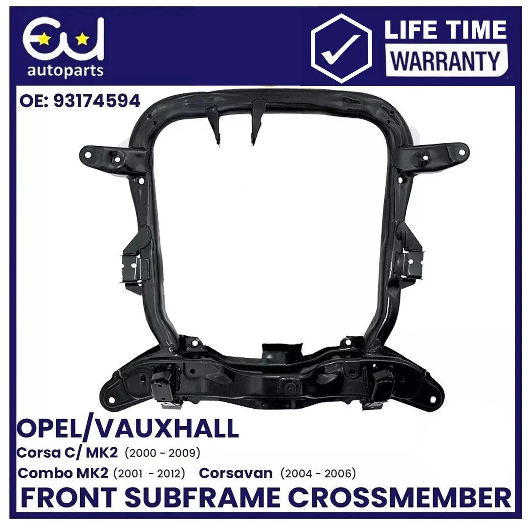 FOR OPEL VAUXHALL COMBO C CORSA C , MERIVA A TIGRA EXCLUDING DPF FRONT SUBFRAME AXLE CROSSMEMBER EXCLUDING DPF