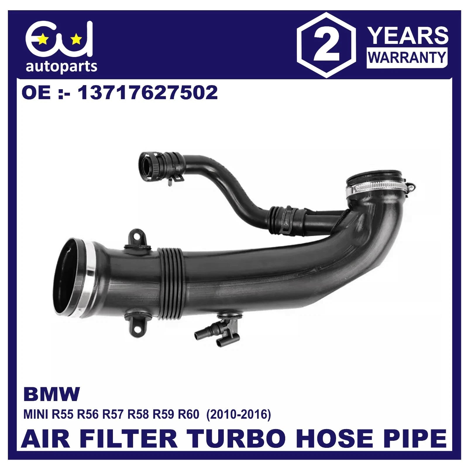 FOR BMW MINI TURBO AIR FILTER PIPE COOPER S N18 R55 R56 R57 R58 R59 R60 10-2016