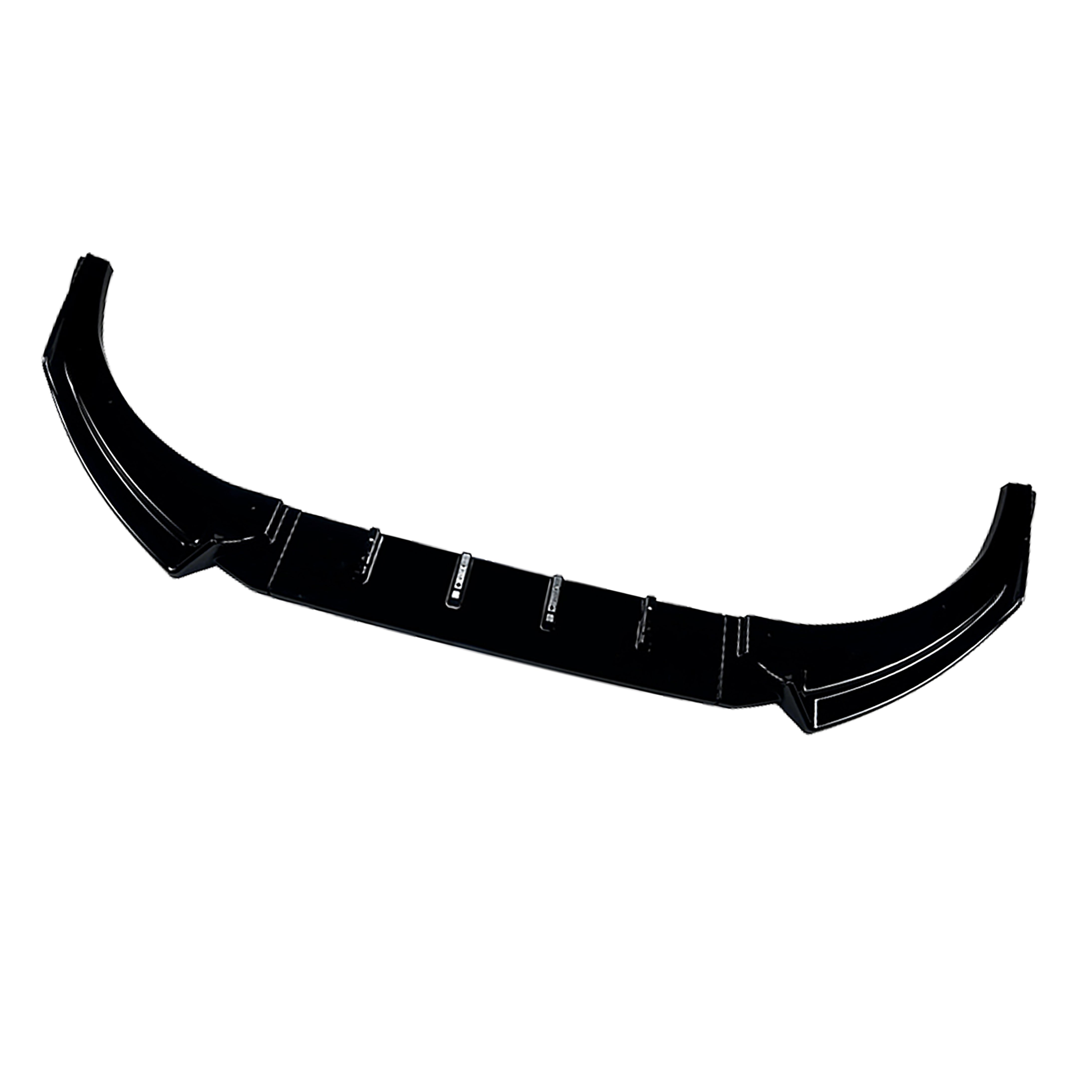FOR VW POLO MK4 9N3 GLOSS BLACK FRONT SPLITTER LIP SPOILER BODYKIT LCI 2005-2009