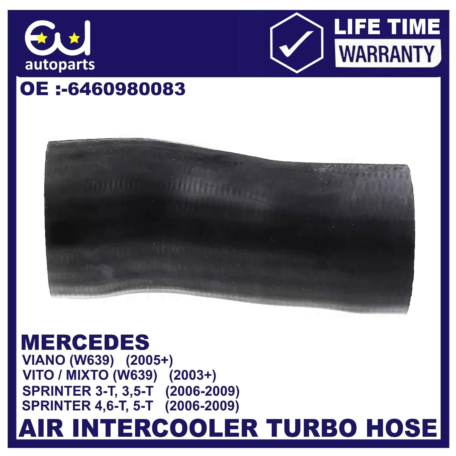 INTERCOOLER TURBO HOSE PIPE FOR MERCEDES SPRINTER 3,5-T VIANO VITO W639 2.0 2.2