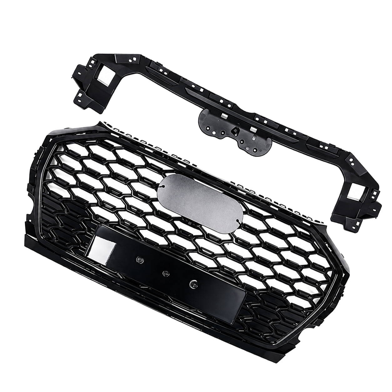 RSQ5 STYLE FRONT HONEYCOMB GRILLE BLACK FOR AUDI Q5 FY 2021-2024 FACELIFT