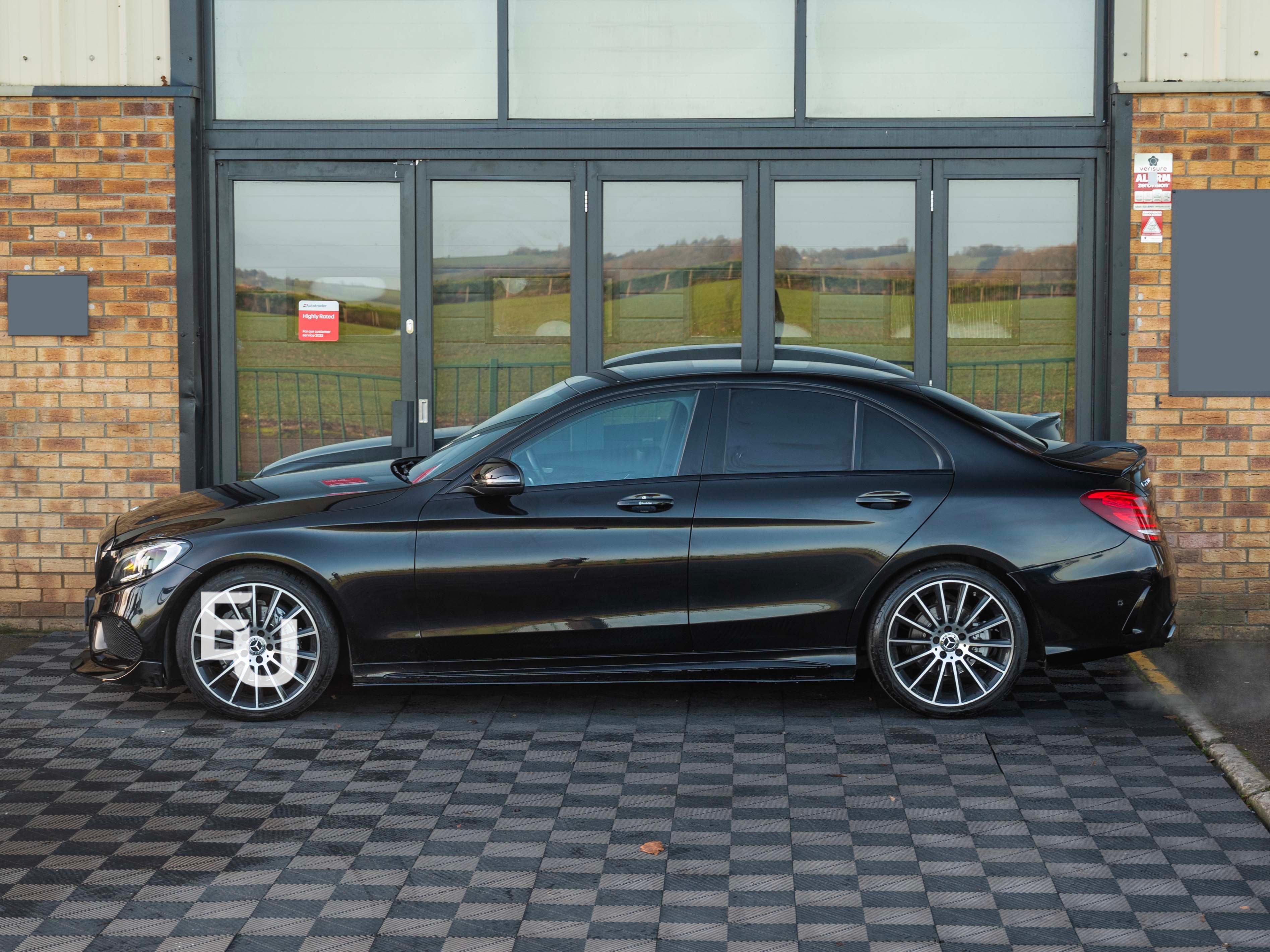 FOR MERCEDES C CLASS W205 C205 A205 W204 C204 SIDE SKIRT EXTENTION GLOSS 2015+