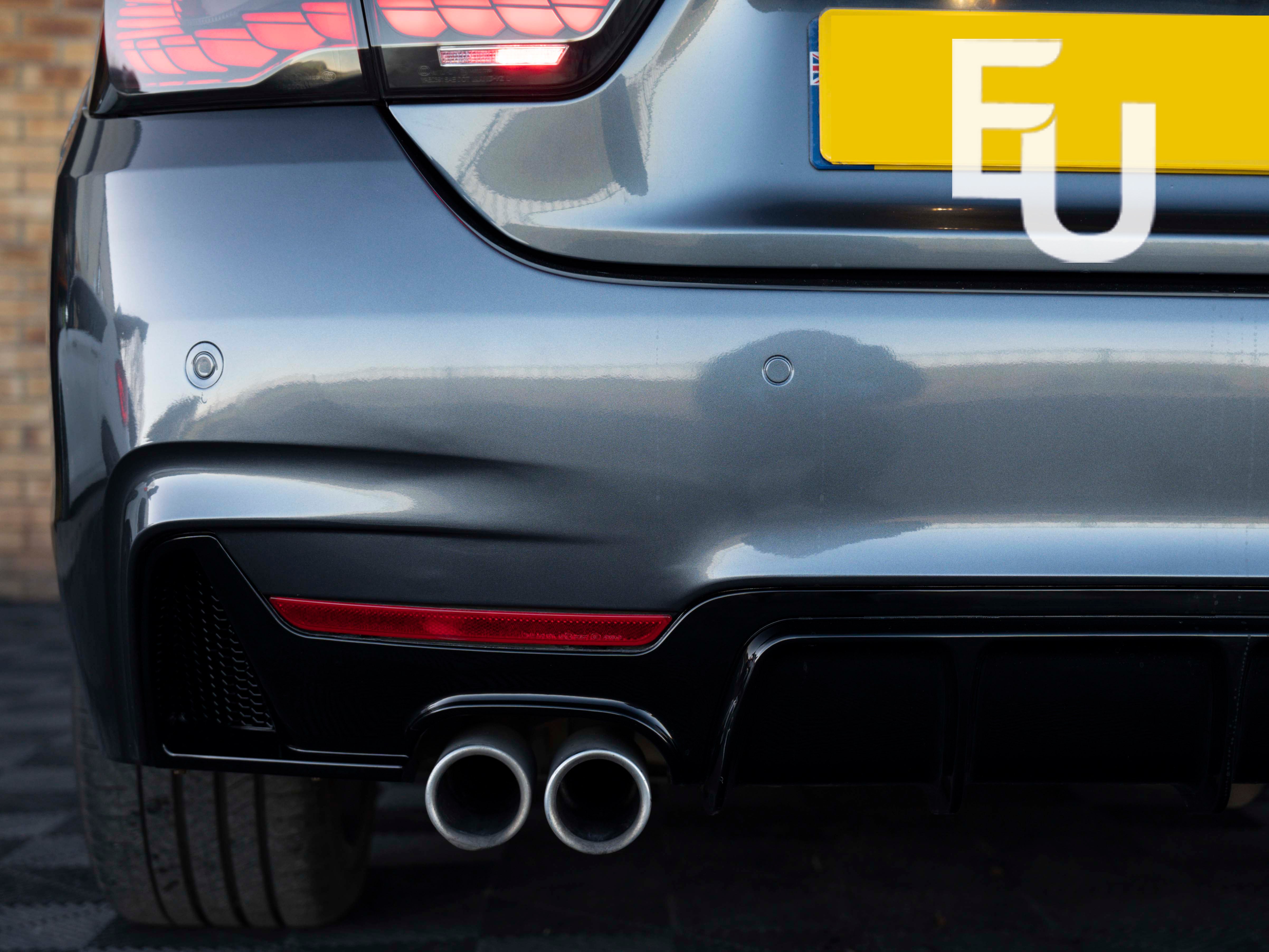 FOR BMW 4 SERIES F32 F33 F36 M SPORT REAR BUMPER DIFFUSER GLOSS BLACK 2013-2020