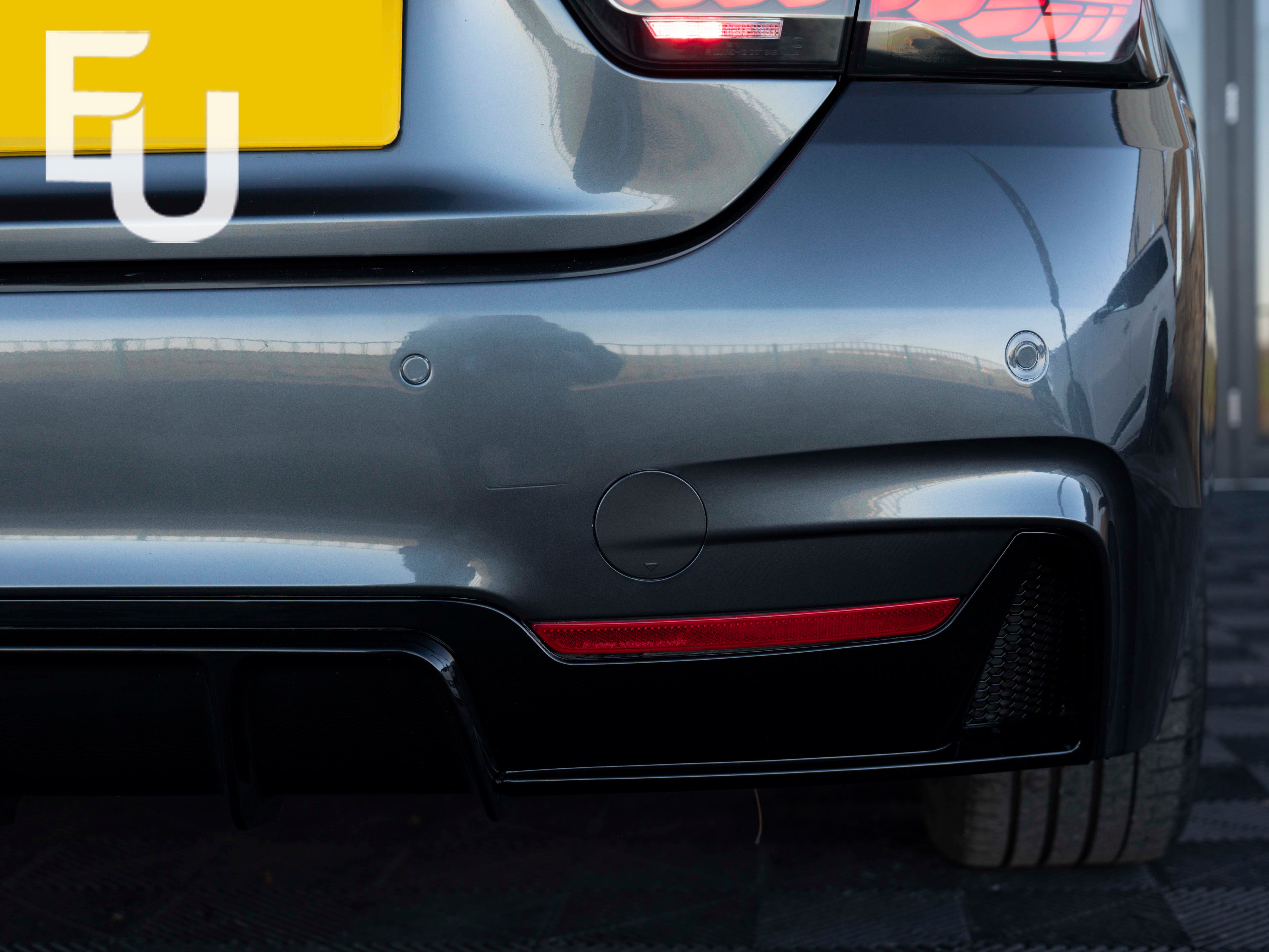 FOR BMW 4 SERIES F32 F33 F36 M SPORT REAR BUMPER DIFFUSER GLOSS BLACK 2013-2020