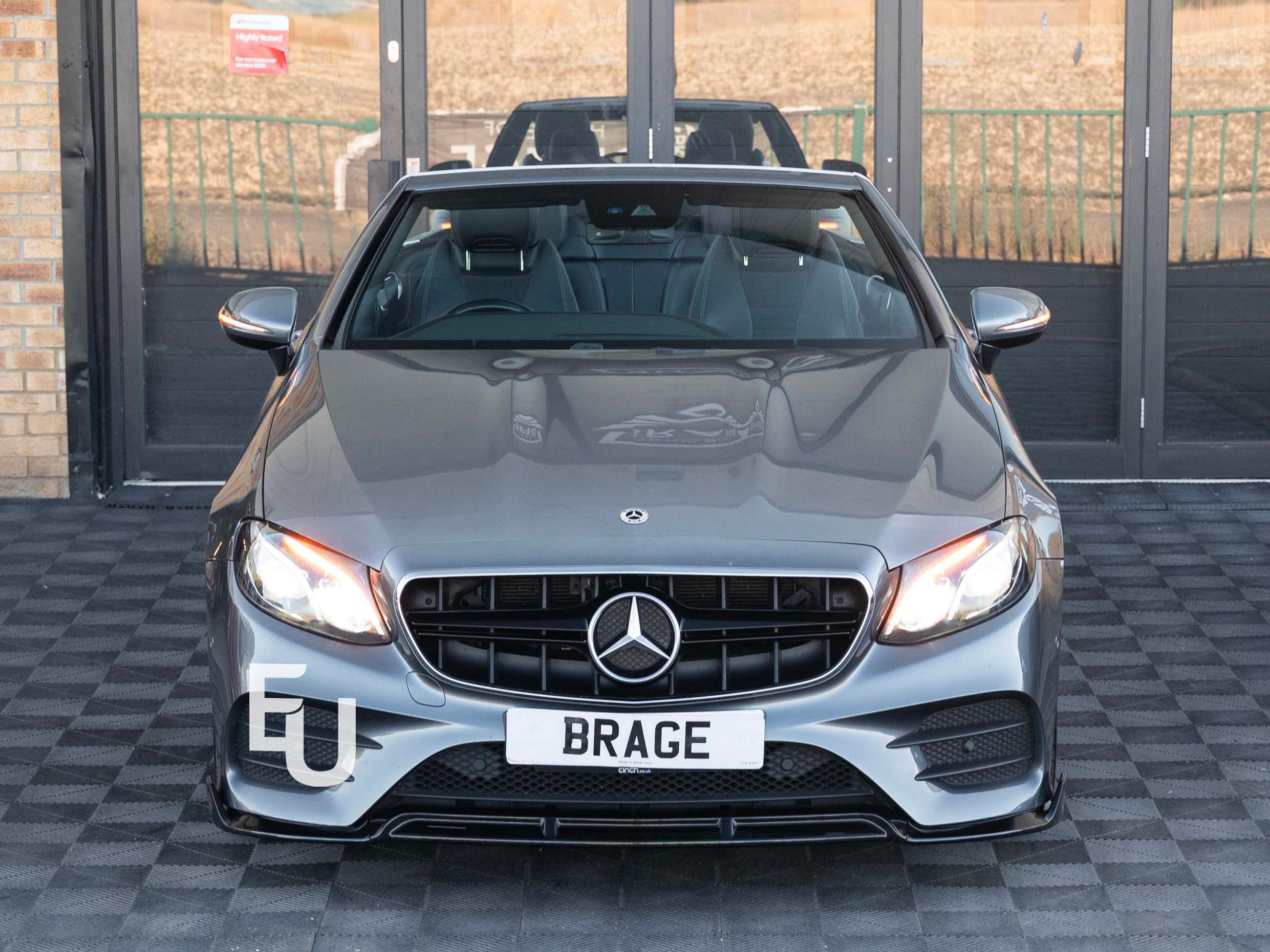 FOR MERCEDES E CLASS W213 A238 C238 BBS F1 LOOK FRONT SPLITTER LIP GLOSS BLACK