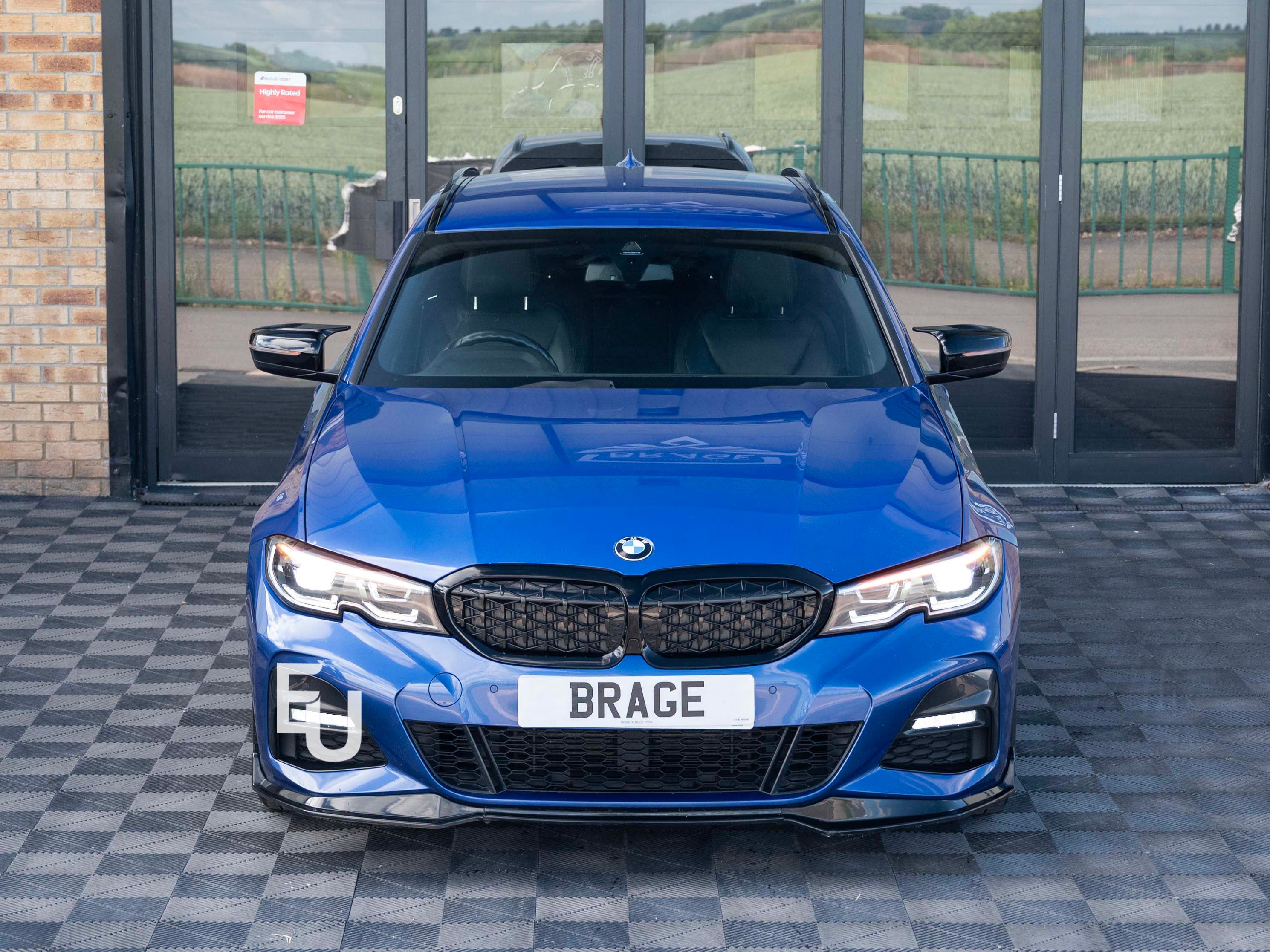 FOR BMW 3 SERIES G20 G21 3 PCS FRONT LIP BUMPER SPLITTER M SPORT GLOSS 2019-2022