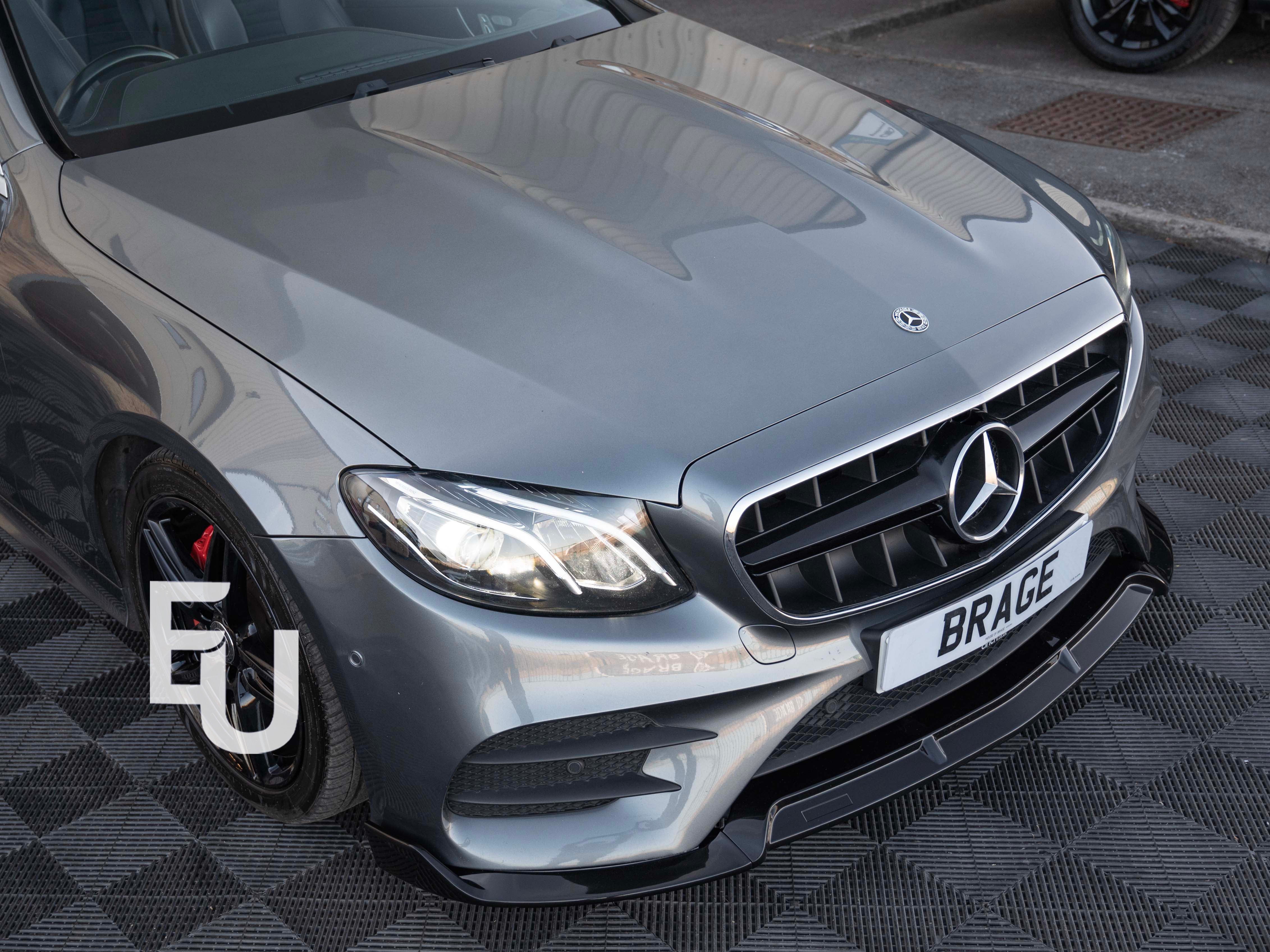 FOR MERCEDES E CLASS W213 A238 C238 BBS F1 LOOK FRONT SPLITTER LIP GLOSS BLACK
