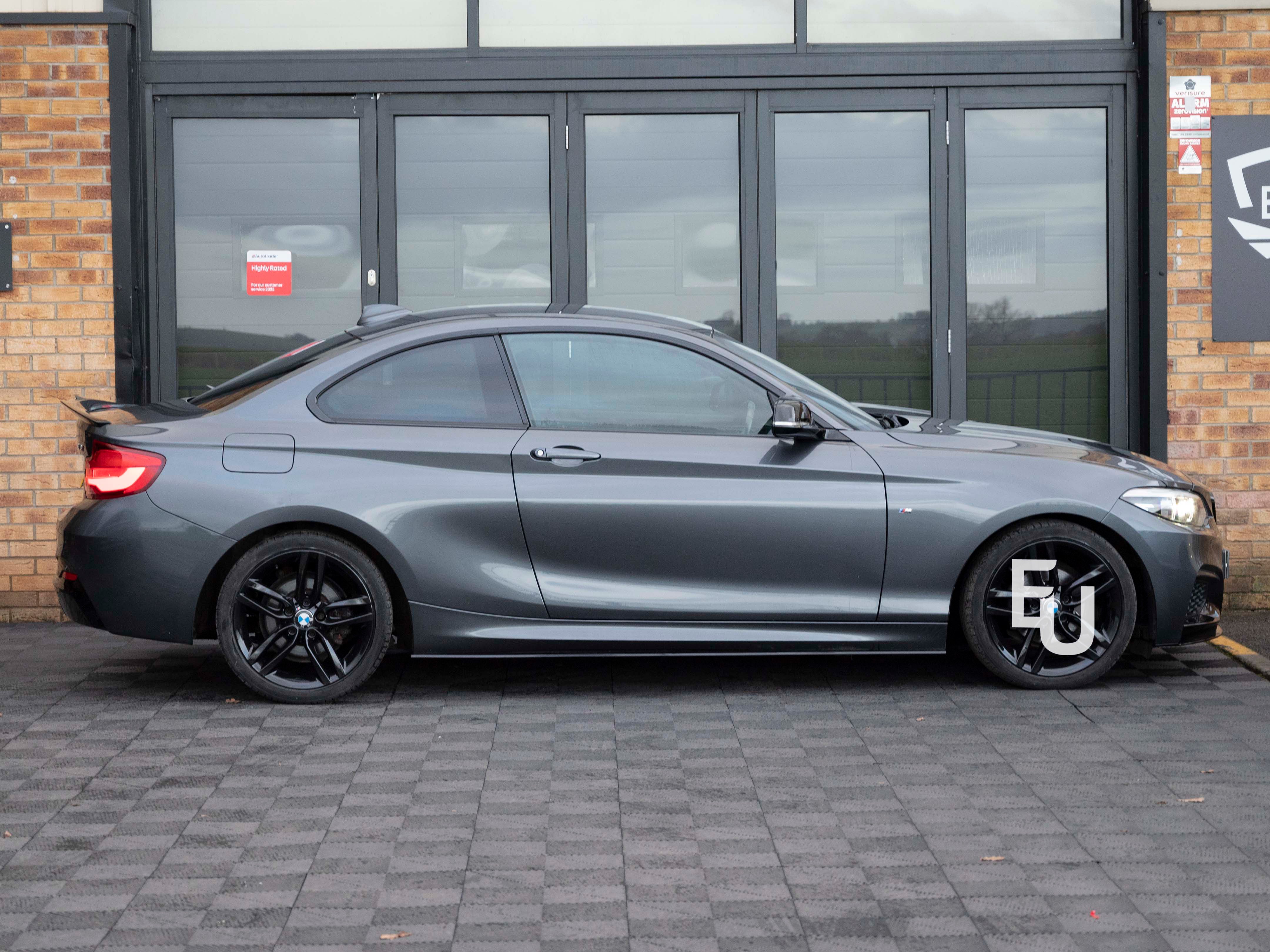 FOR BMW 2 SERIES F22 F23 SIDE SKIRTS EXTENSION LIP BLADES GLOSS BLACK 2014-2021