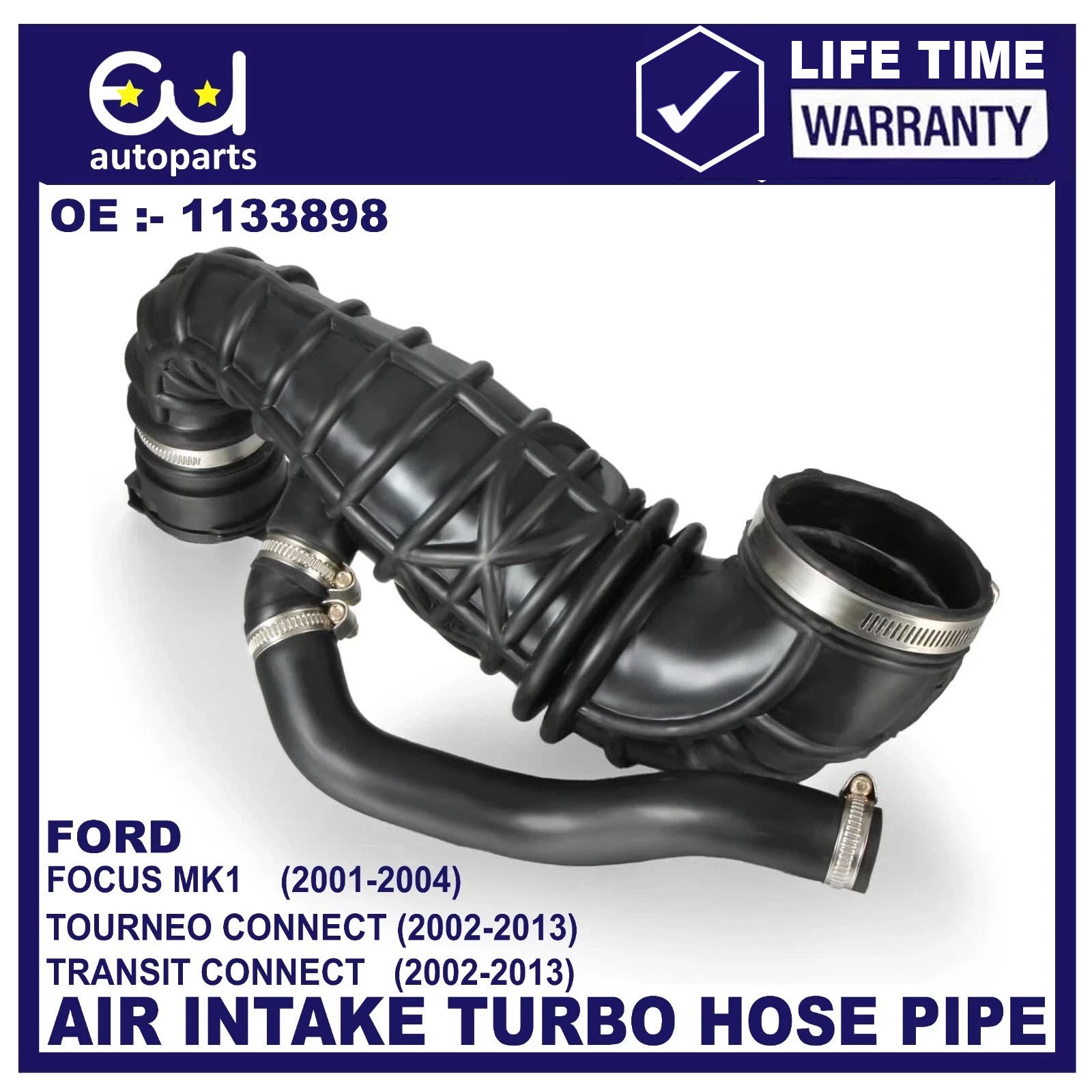 FOR FORD TRANSIT CONNECT TOURNEO 1.8 TDCI AIR FILTER BOX TOP INTAKE HOSE PIPE