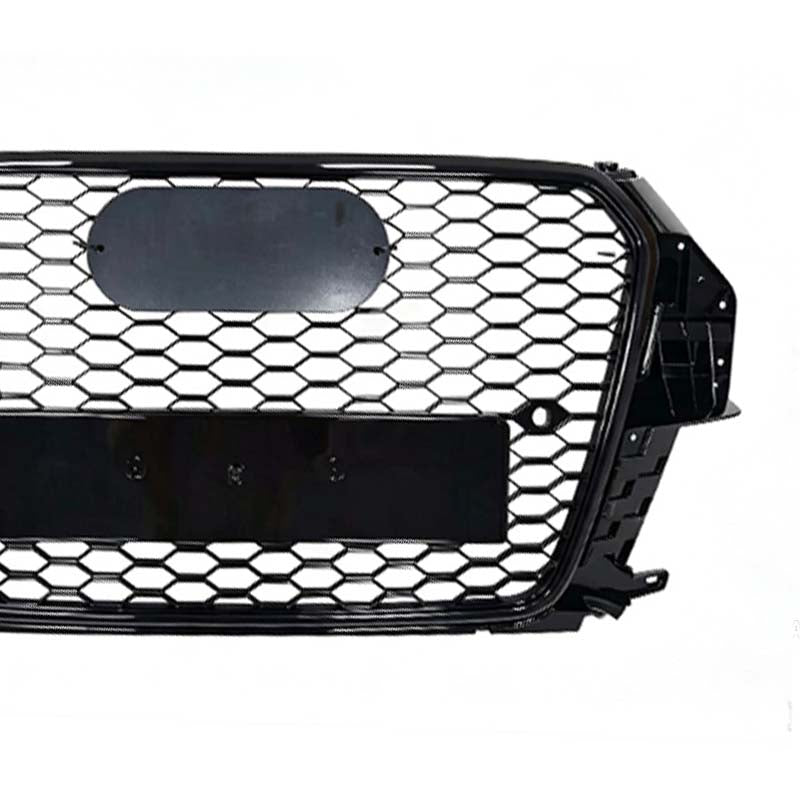 RSQ3 STYLE FRONT BUMPER HONEYCOMB GRILLE FOR AUDI Q3 8U 2011-2015 GLOSS BLACK