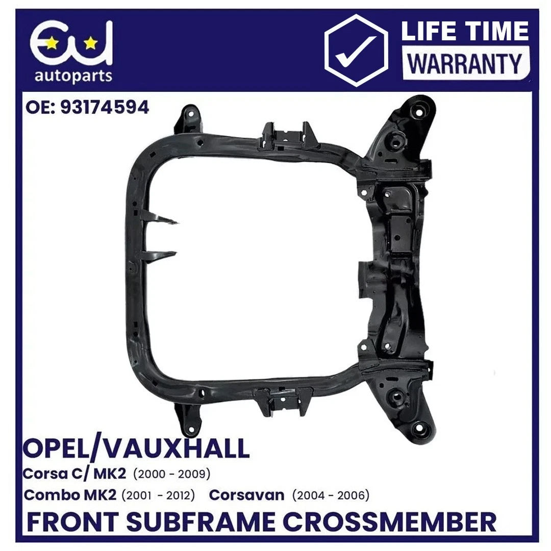 FOR OPEL VAUXHALL COMBO C CORSA C , MERIVA A TIGRA EXCLUDING DPF FRONT SUBFRAME AXLE CROSSMEMBER EXCLUDING DPF