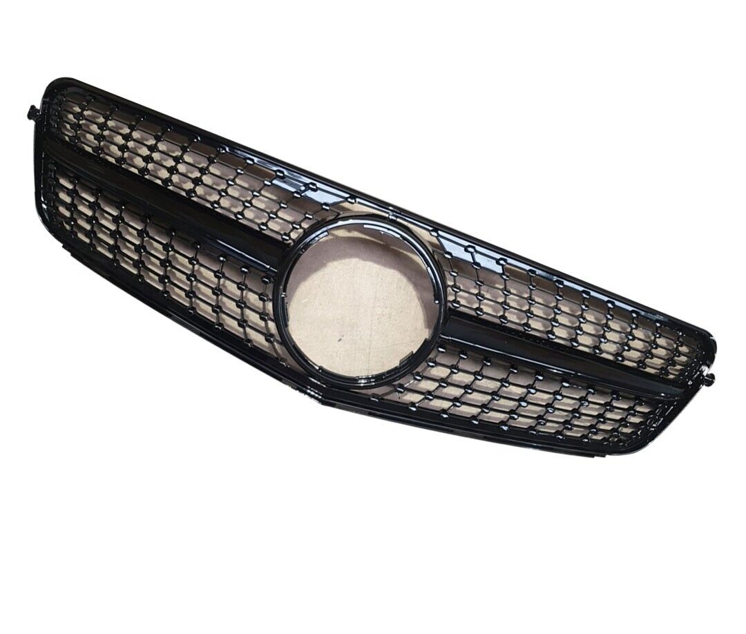 FOR MERCEDES BENZ C CLASS W204 S204 C204 07-15 FRONT GRILLE GRILL DIAMOND BLACK