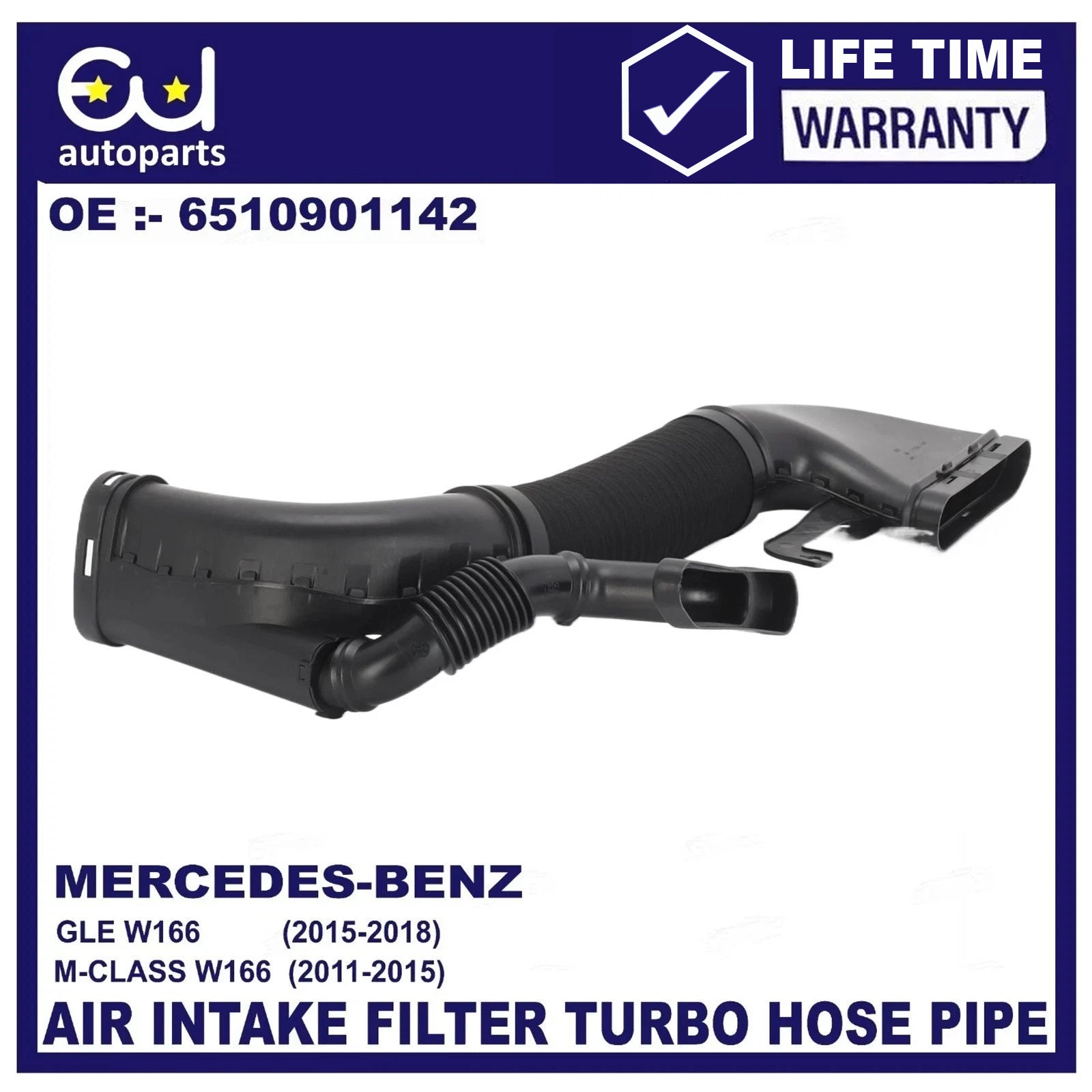 AIR INTAKE FILTER TUBE 6510901142 FOR MERCEDES BENZ ML/GLE 250 CDI/D 4MATIC W166