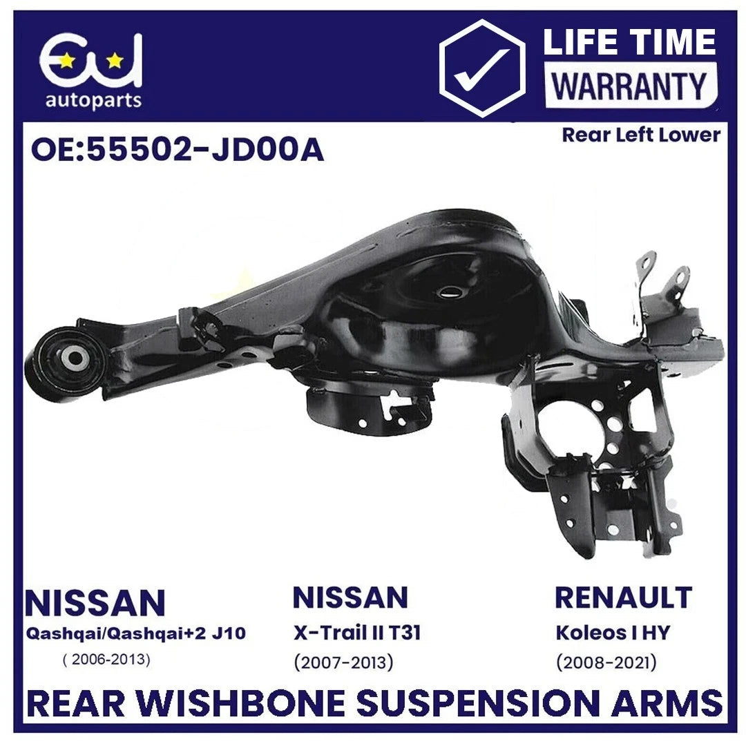 REAR LH + RH SUSPENSION TRAILING RADIUS WISHBONE ARM FOR NISSAN QASHQAI 06–13