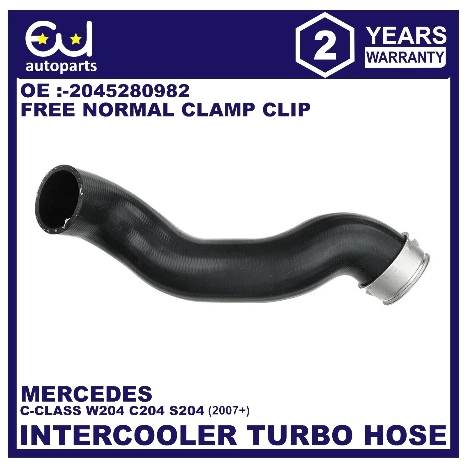 INTERCOOLER TURBO HOSE PIPE FOR MERCEDES BENZ C CLASS W204 S204 C204 200 220 CDI