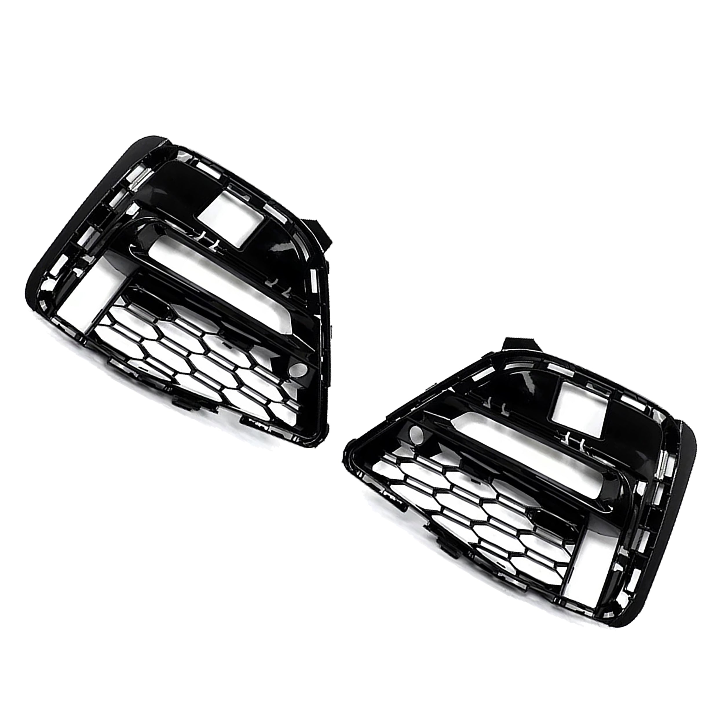 PAIR FOR BMW 3 SERIES G20 G21 M SPORT GLOSS BLACK FRONT FOG LIGHT GRILLE COVER