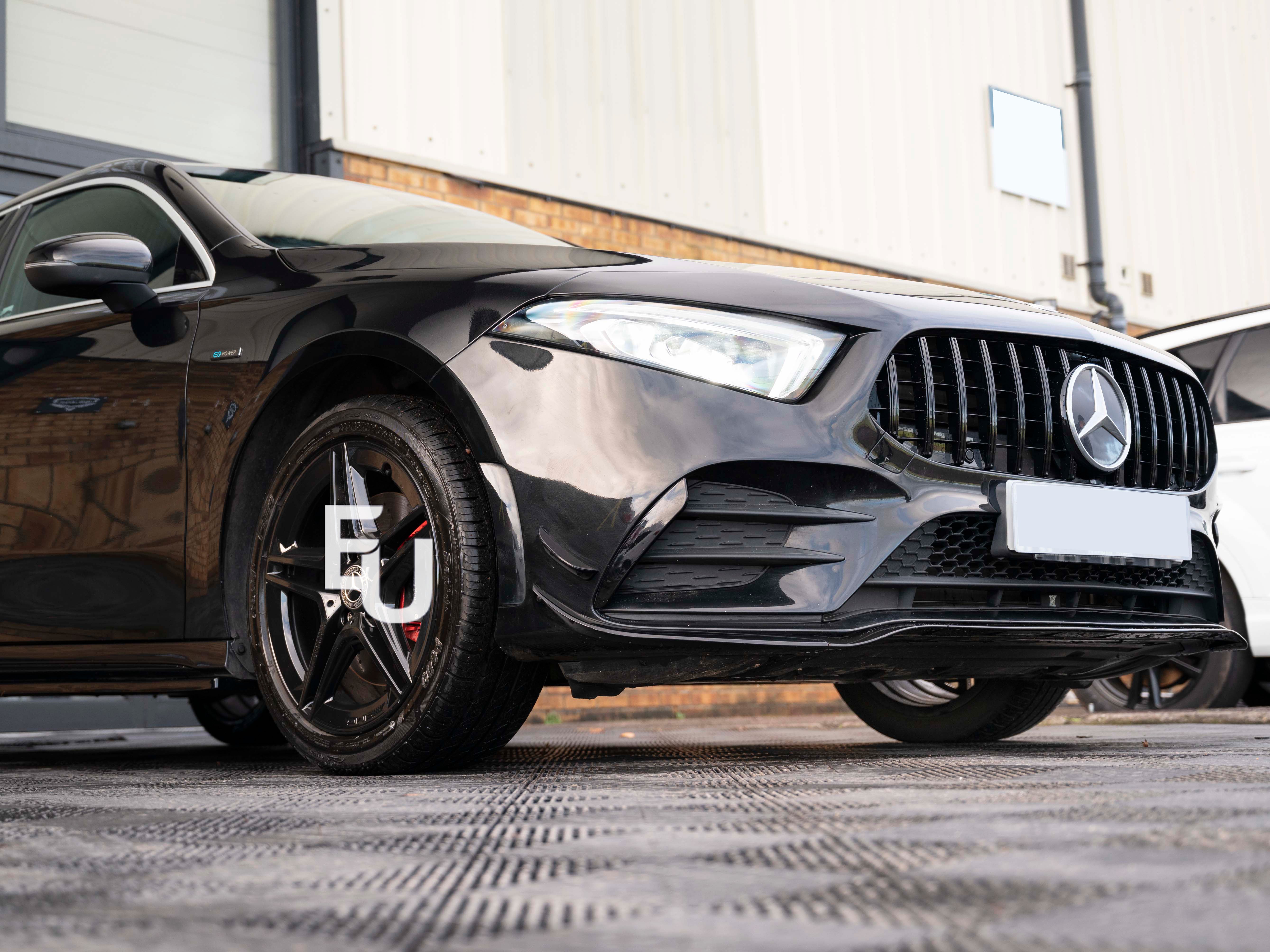 FOR MERCEDES A CLASS W177 AMG45 FRONT BUMPER SPLITTER AERO KIT FRONT CANARDS 19+