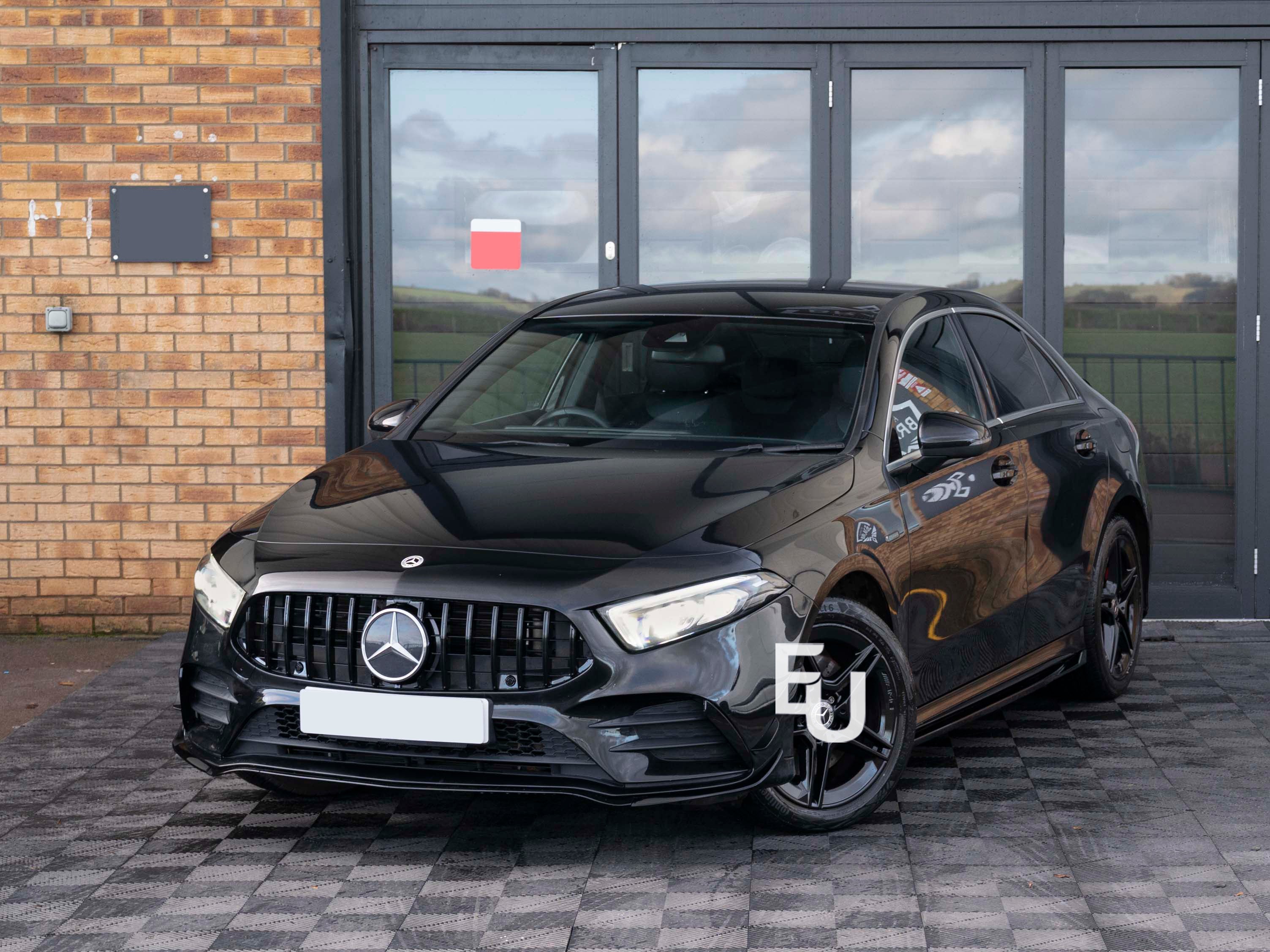 FOR MERCEDES A CLASS W177 AMG45 FRONT BUMPER SPLITTER AERO KIT FRONT CANARDS 19+