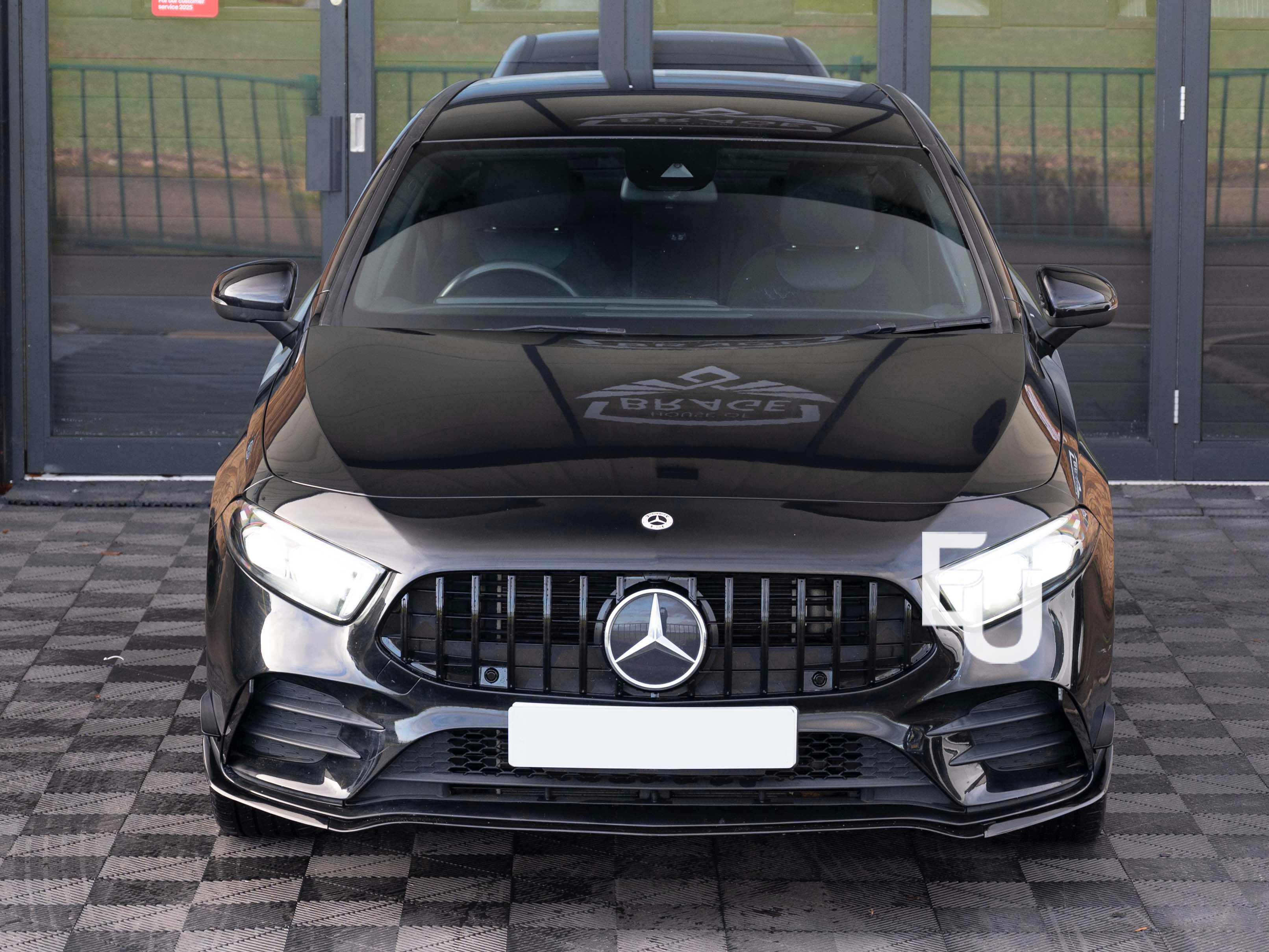 FOR MERCEDES A CLASS W177 AMG45 FRONT BUMPER SPLITTER AERO KIT FRONT CANARDS 19+