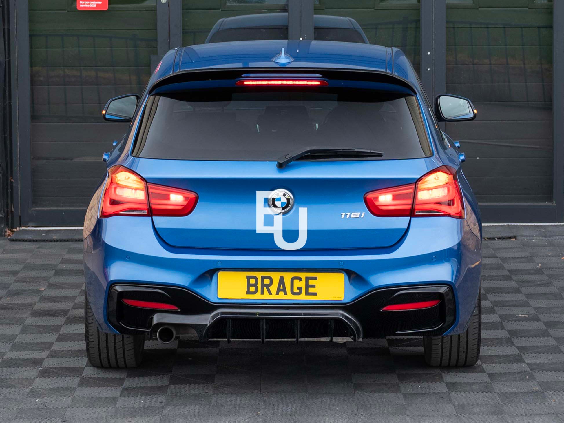 FOR BMW 1 SERIES F20 F21 2011-2019 REAR ROOF SPOILER LIP WING STYLE GLOSS BLACK