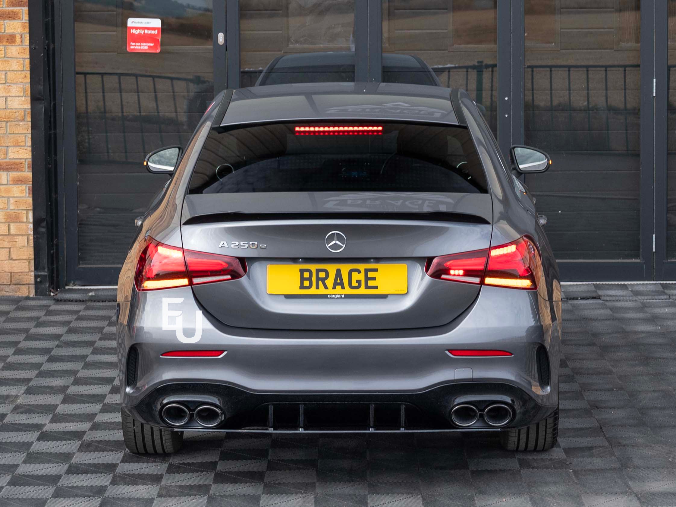 FOR MERCEDES BENZ A CLASS V177 SALOON A35 GLOSS BLACK REAR BOOT SPOILER LIP