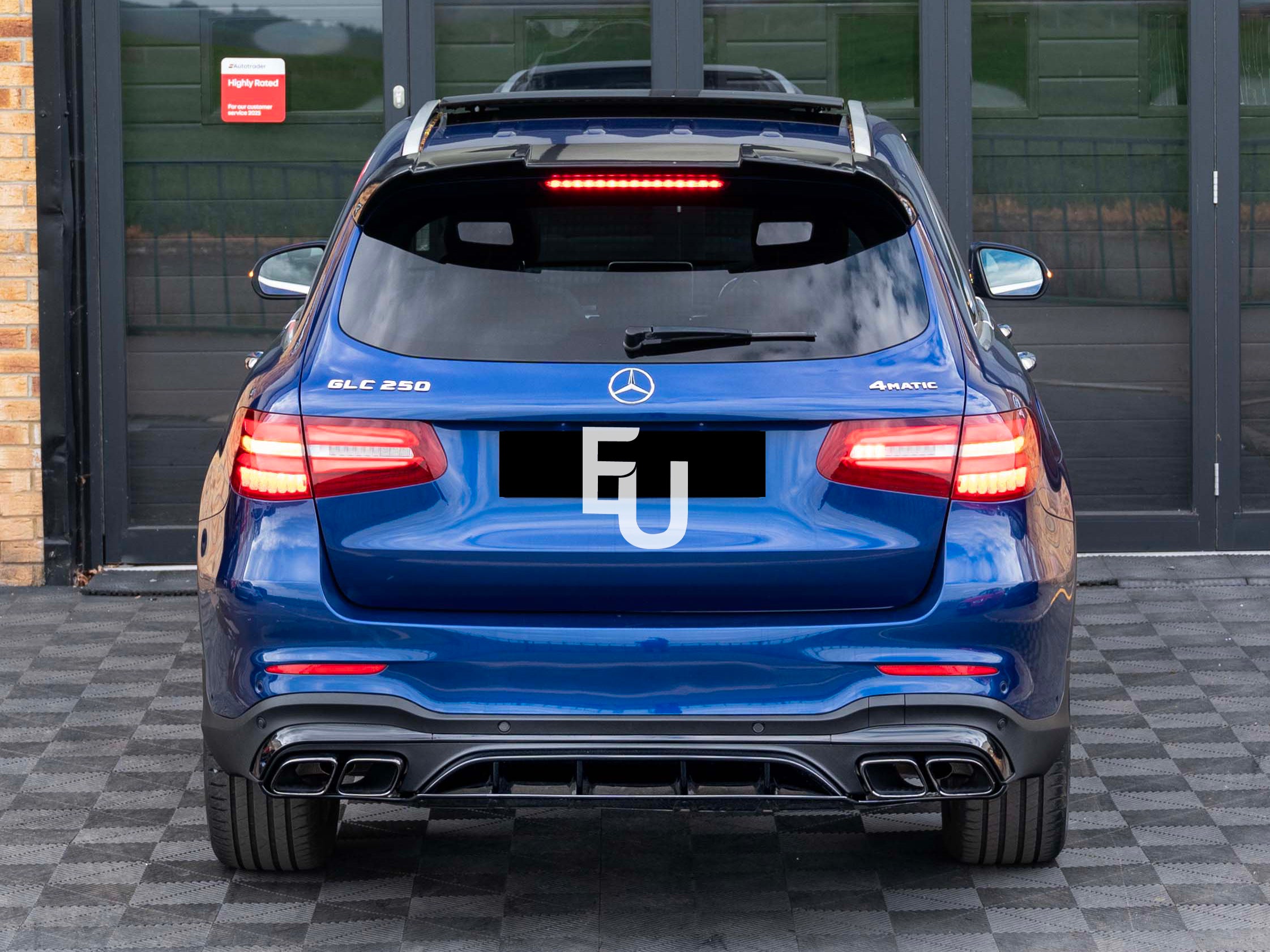 FOR MERCEDES GLC X253 SUV GLC63 AMG STYLE REAR ROOF SPOILER TRUNK LIP GLOSS 15+