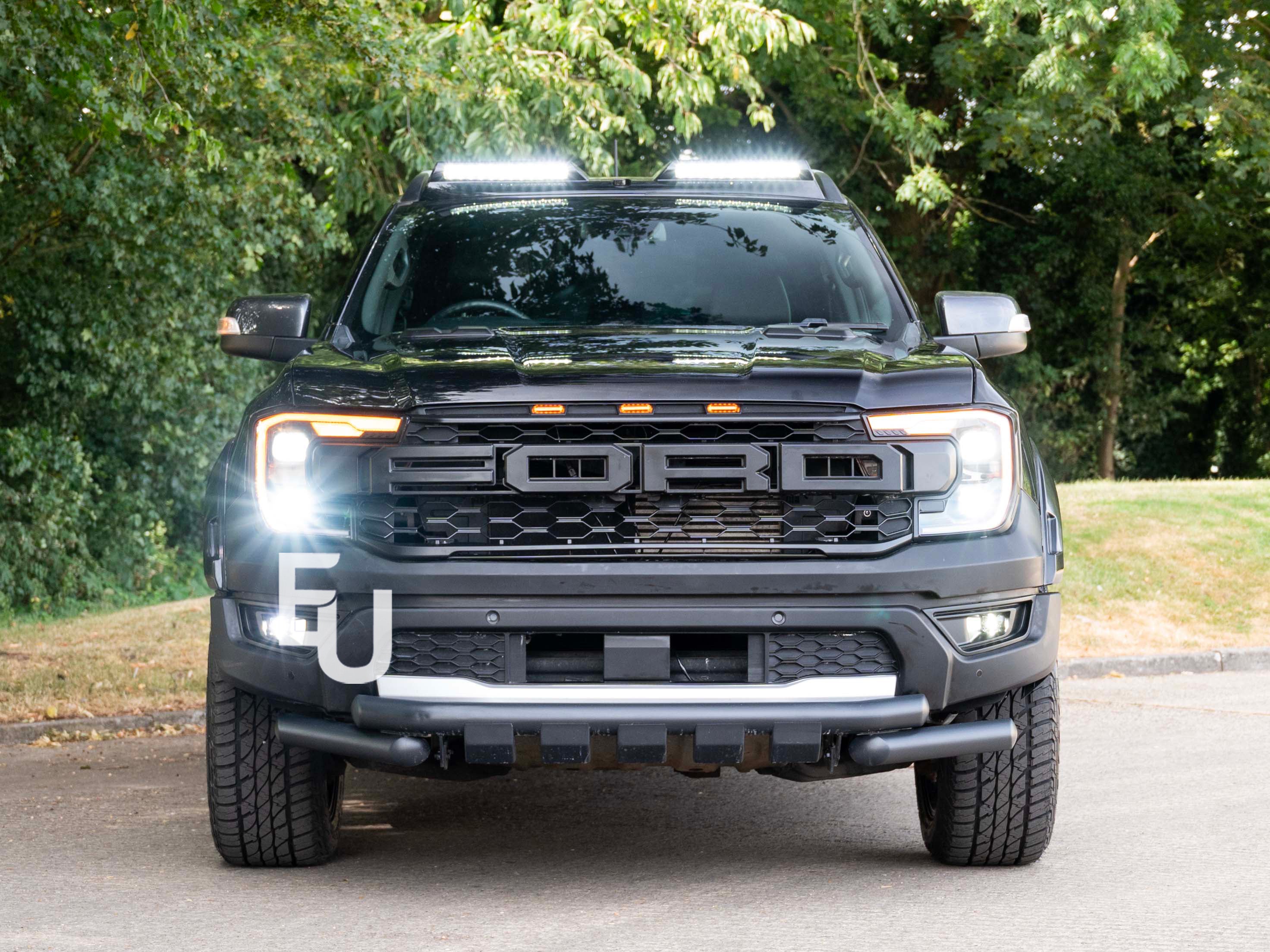 GLOSS BLACK LED ROOF LIGHT BAR LAMP LIGHTS FOR FORD RANGER T9 WILDTRAK 2022+